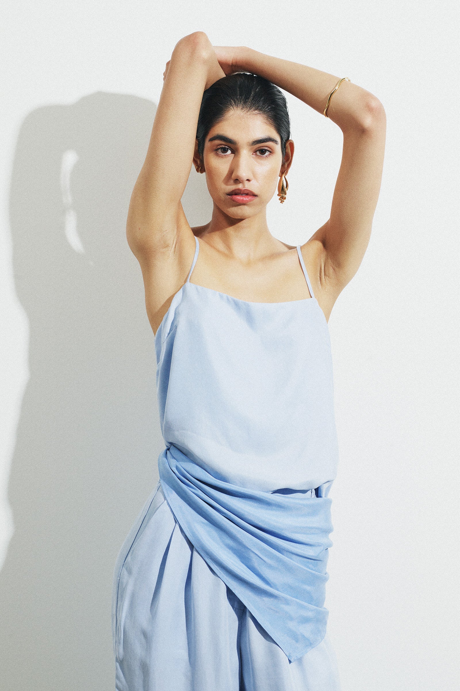 Karla Cupro Cami Lake Blue 