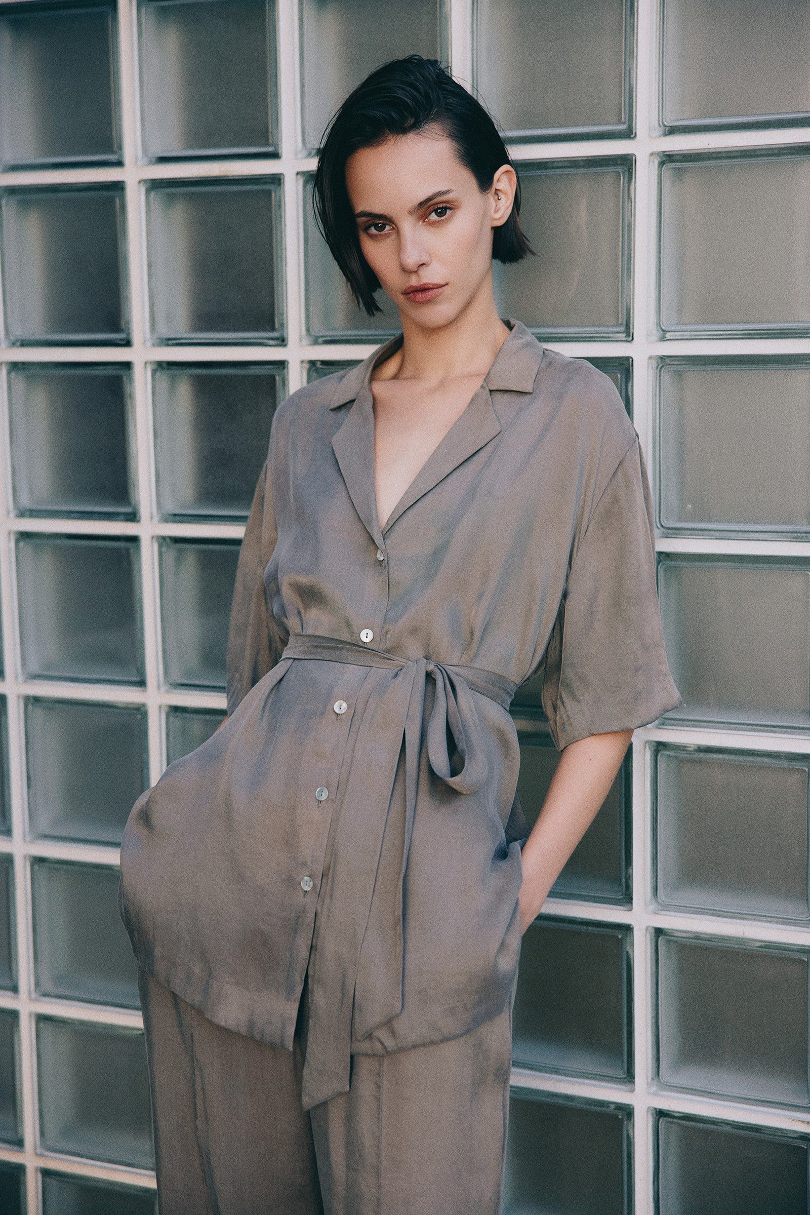 Seshni Tencel Shirt Chestnut 
