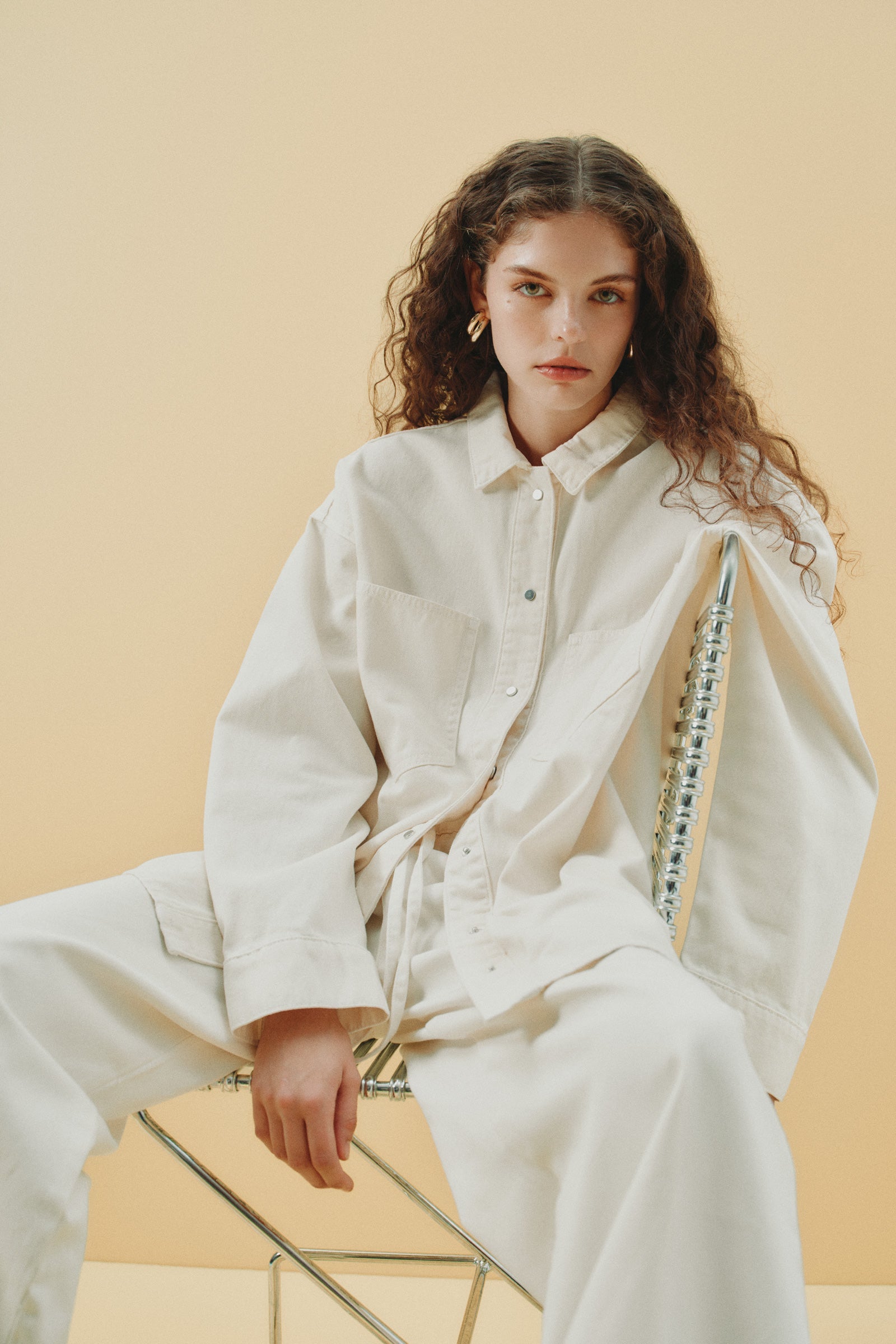 Esme Denim Overshirt Natural 