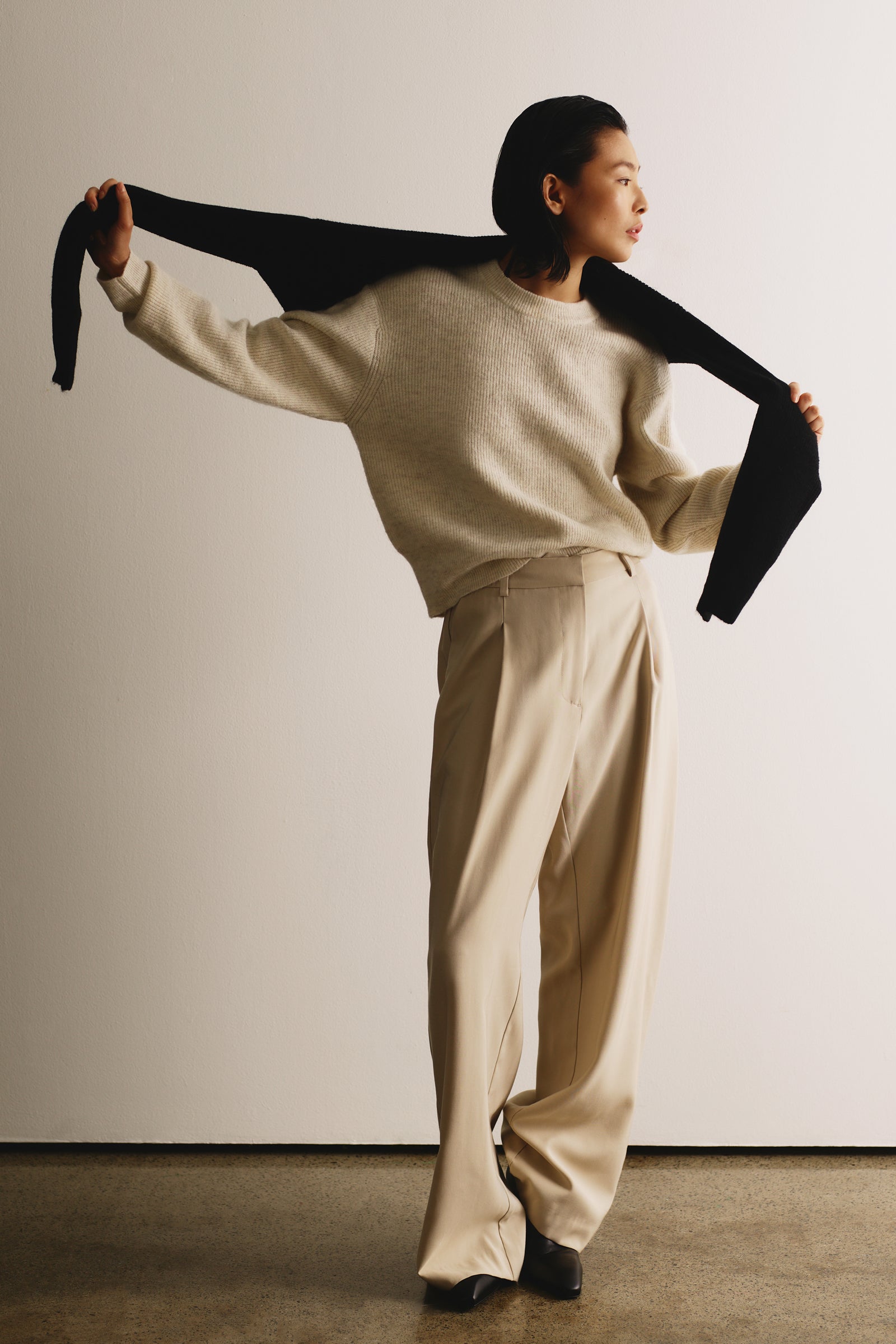 Everyday Tailored Pant Bone 