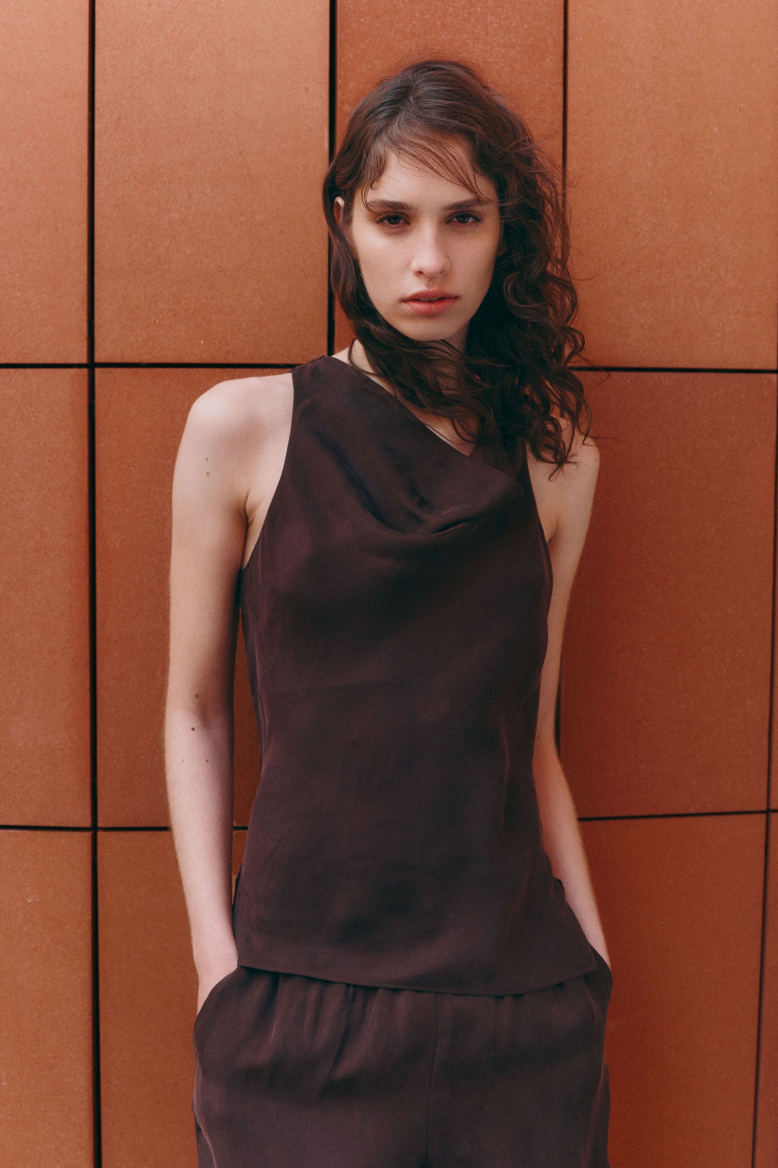 Raven Cupro Top Raisin 