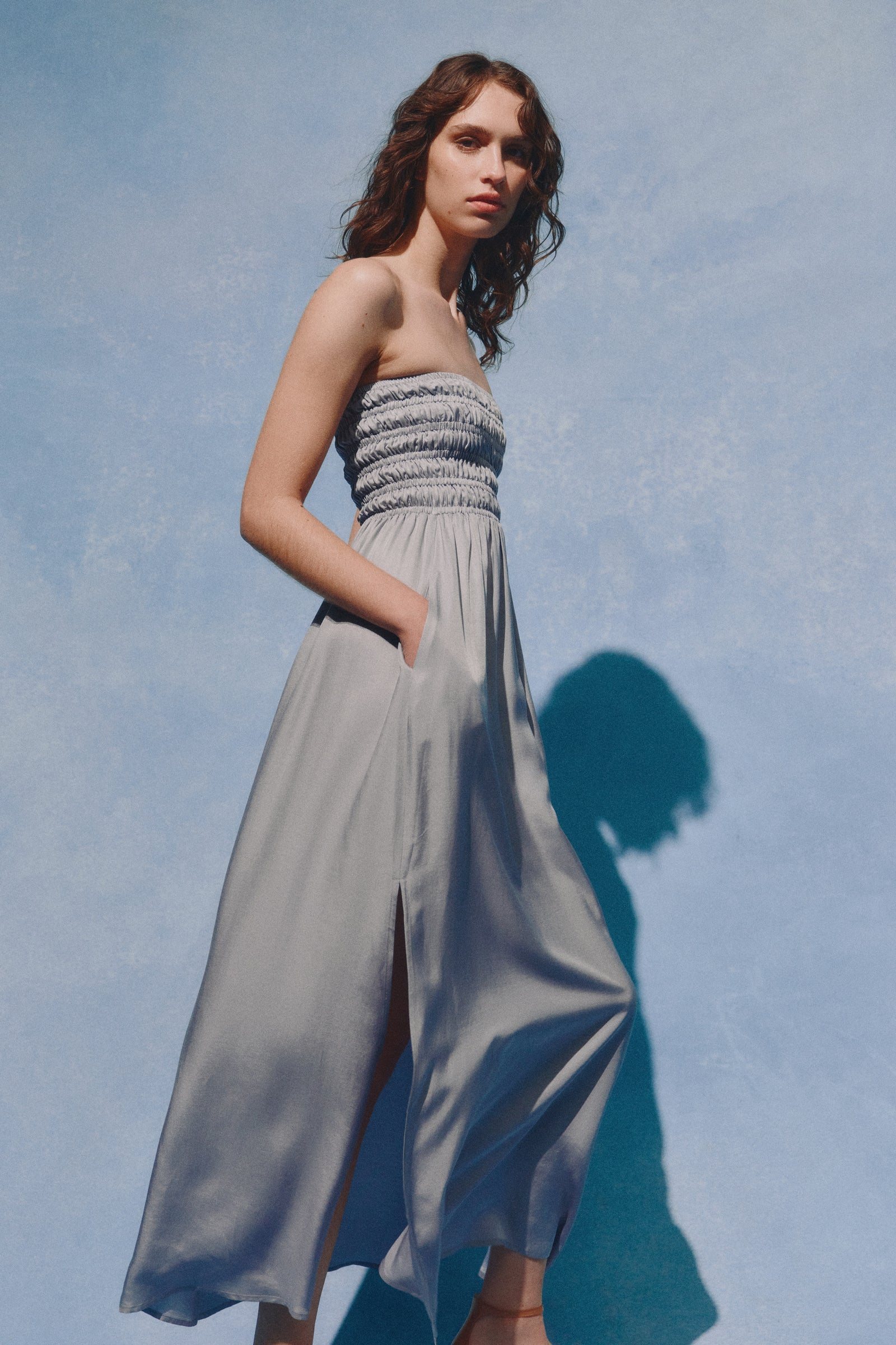 Zuri Tencel Maxi Dress Storm 