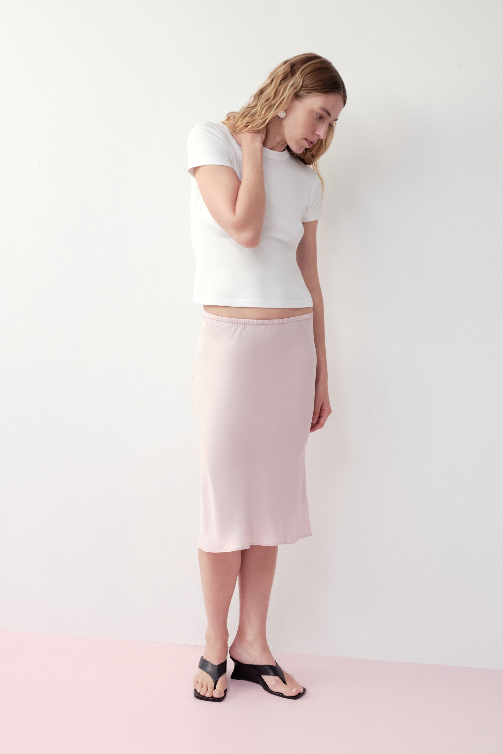 Tilly Tencel Skirt Blush 