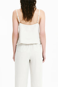 Nude Lucy Lounge Linen Camisole Top Natural  