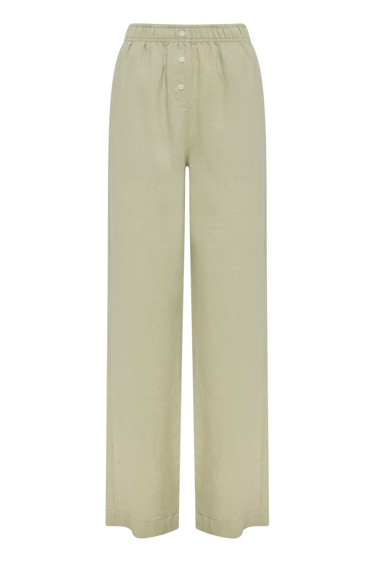 Lounge Linen Crop Pant Dew 