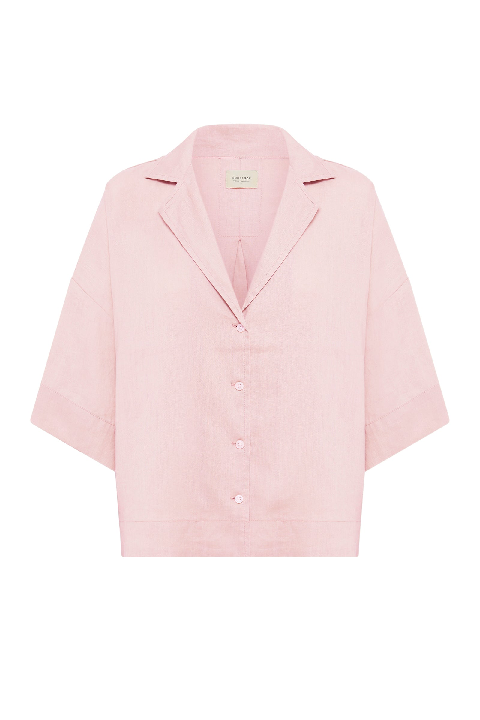 Lounge Linen Shirt Blush 