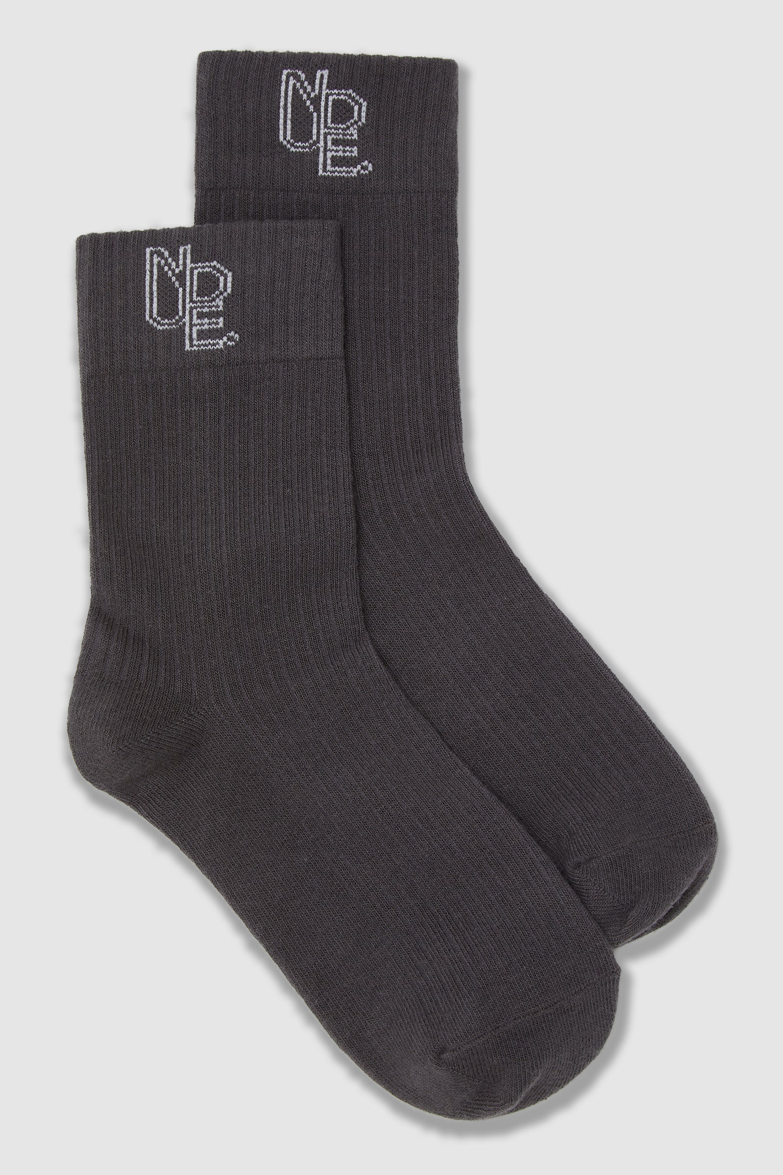 Nude. Emblem Sock Coal 