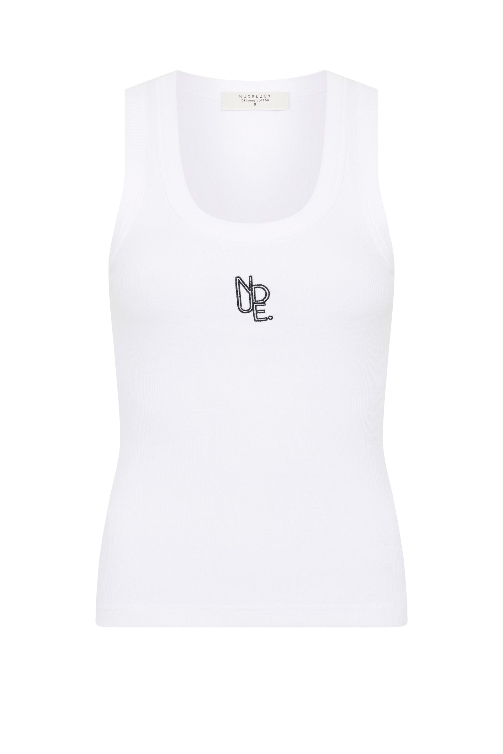 Organic Emblem Singlet White 