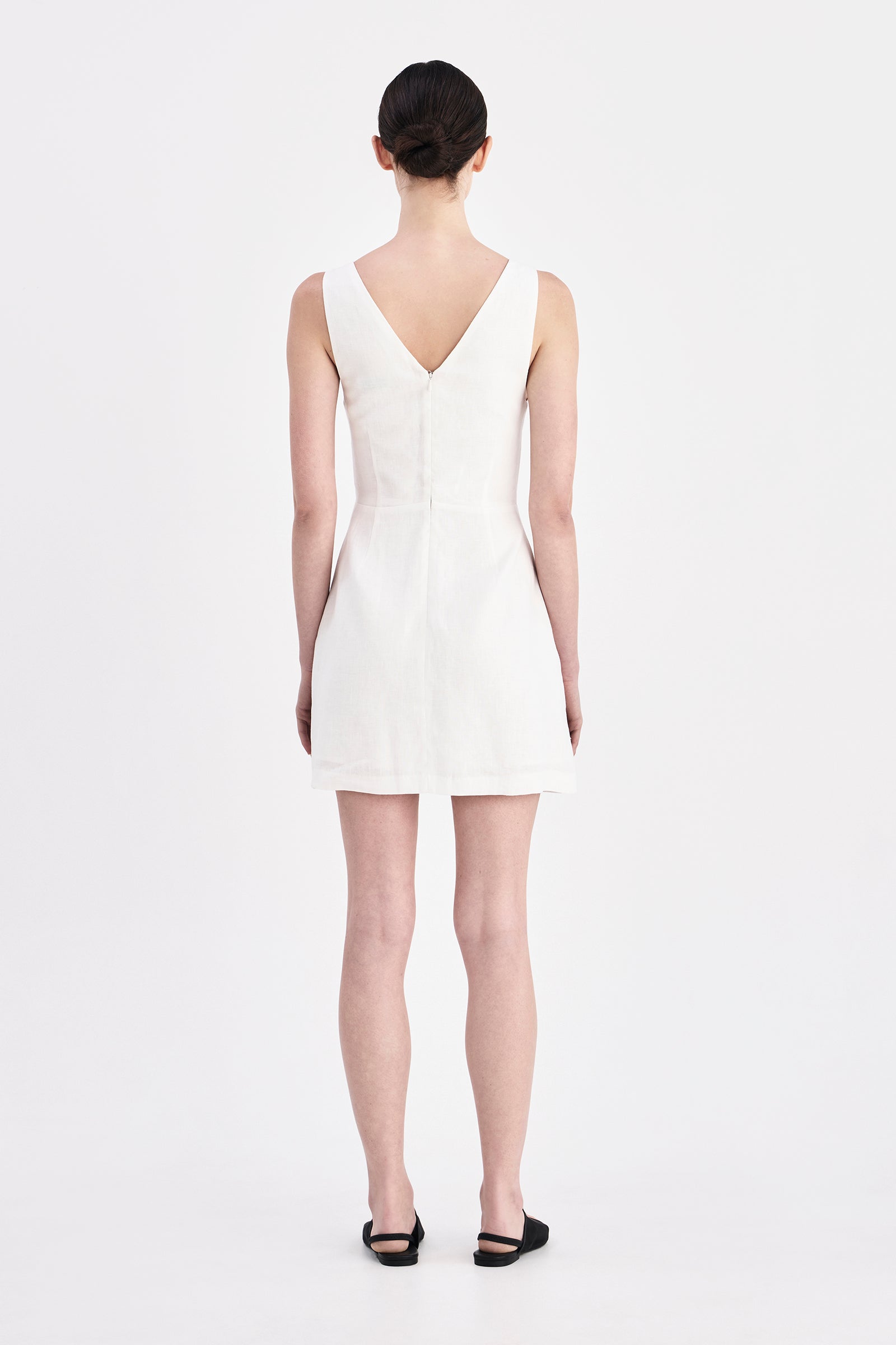 nude lucy blair linen mini dress BLAIR LINEN MINI DRESS