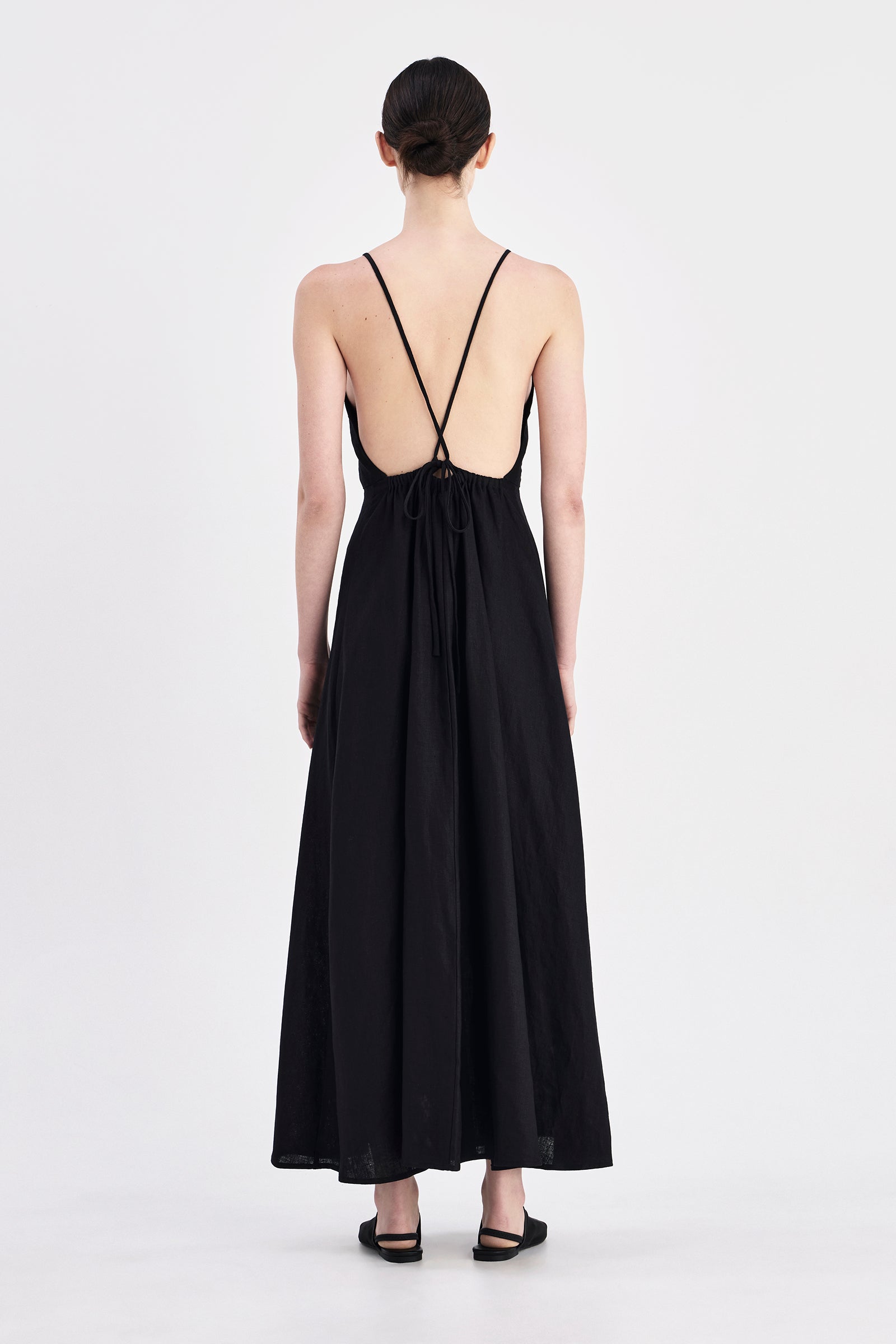 Womens Ziba Linen Maxi Dress Blacks Size Xl Womens Ziba Linen Maxi Dress Blacks Size Xl
