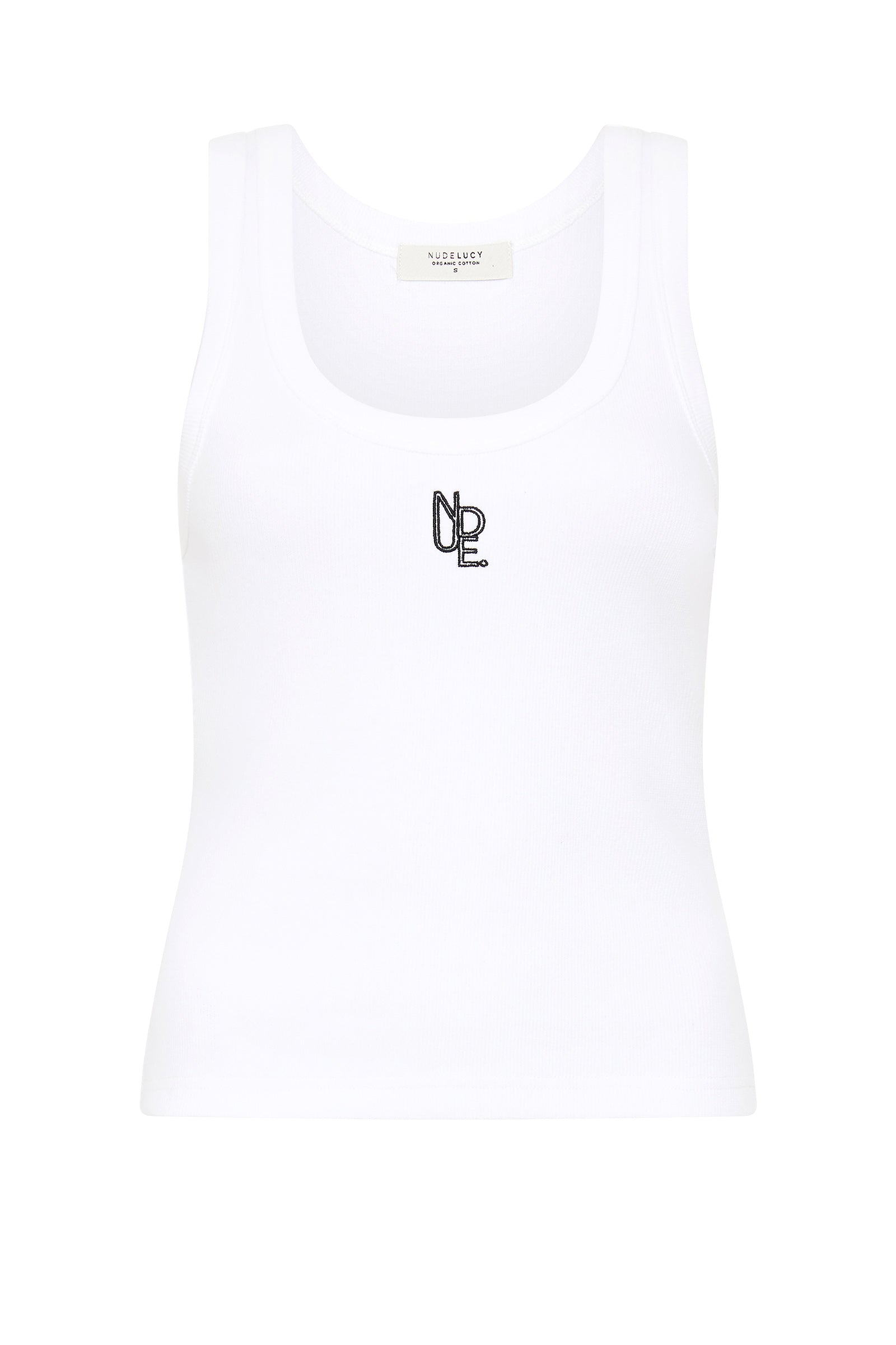 Organic Emblem Singlet White 
