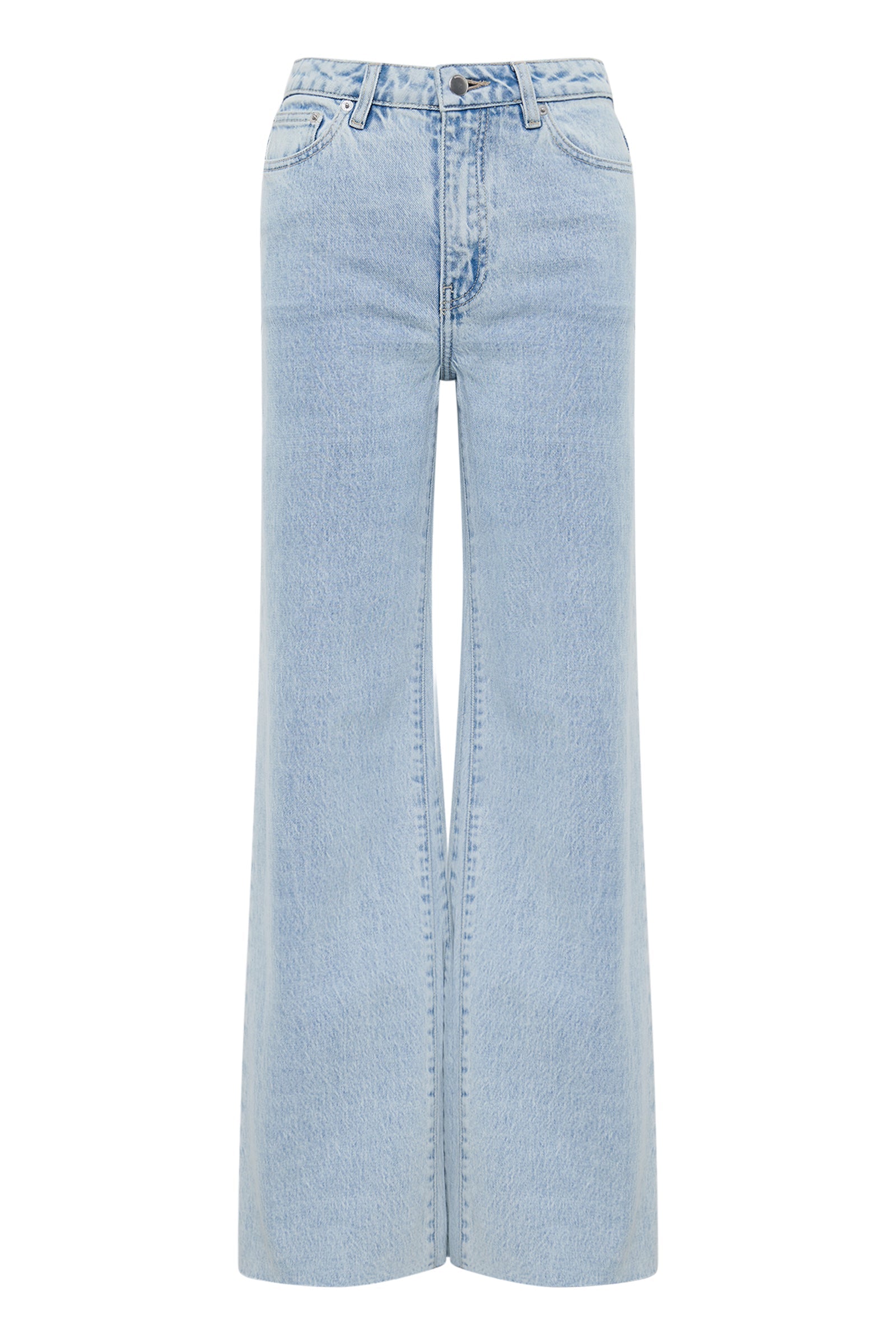 Cali Stretch Wide Leg Jean Sky Blue 