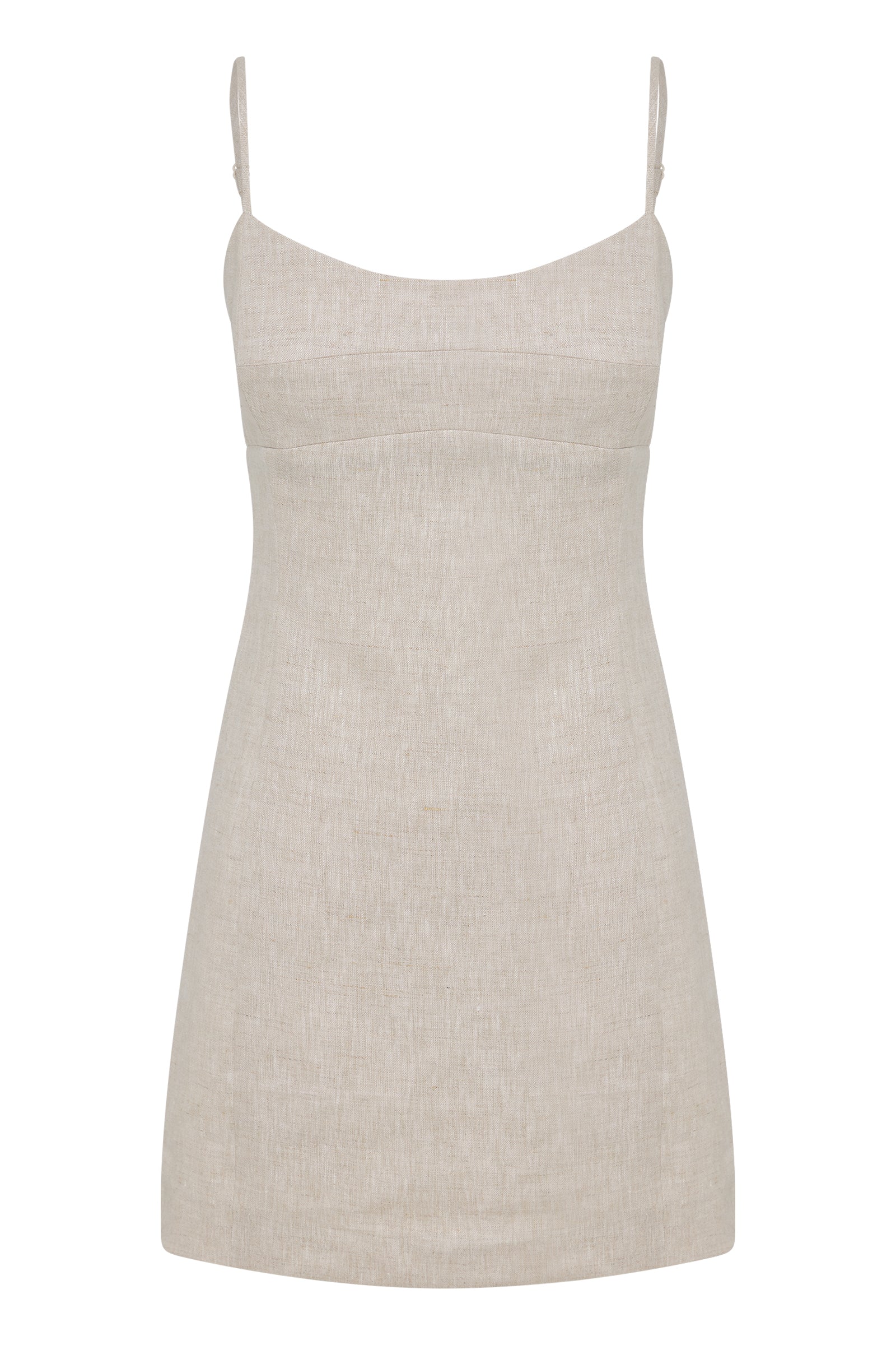 Carmela Linen Mini Dress Natural 