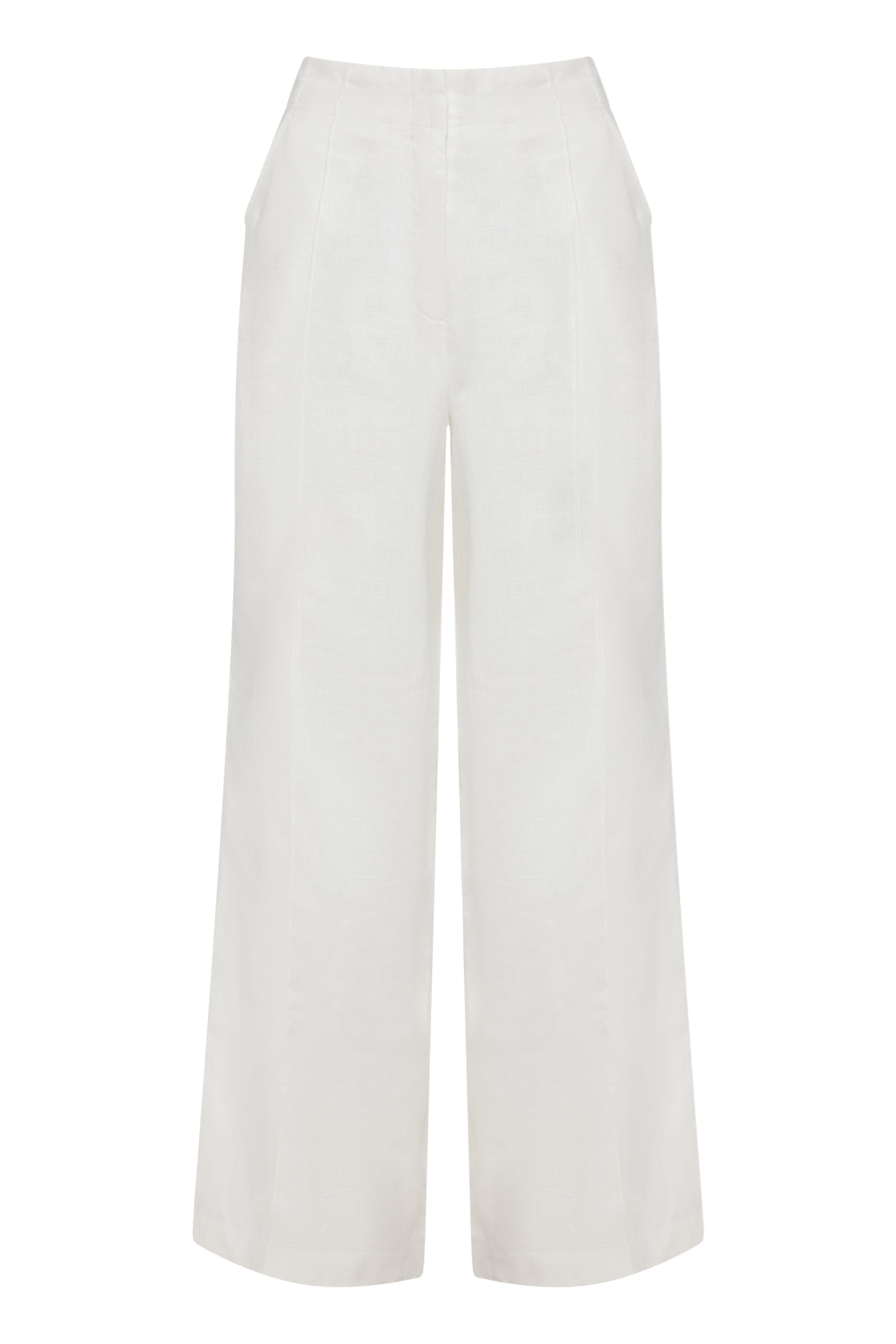 Theo Linen Pant White 