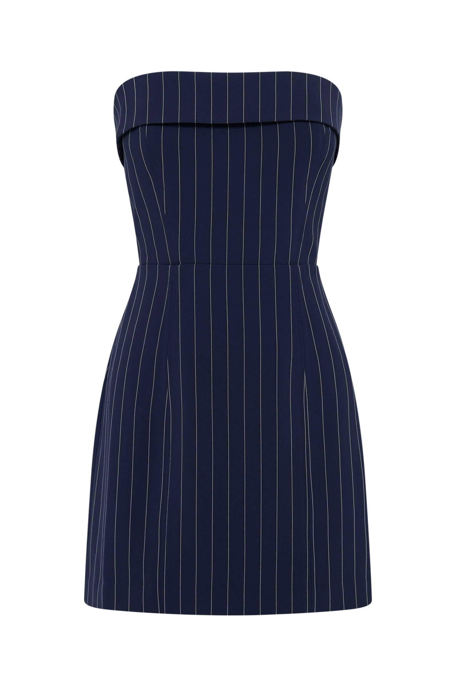 Maree Pinstripe Mini Dress Midnight Stripe 