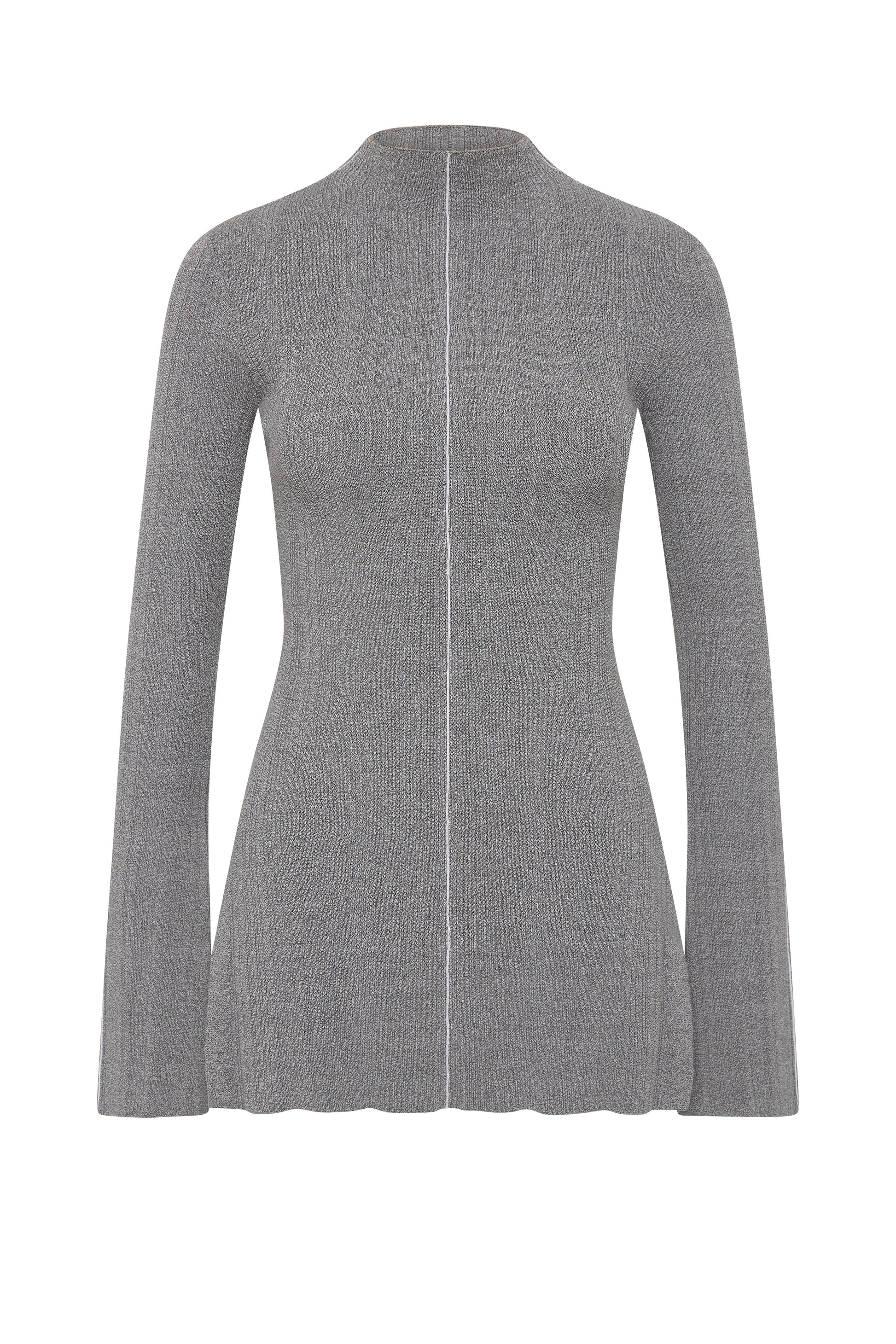 Sedona Knit Top Grey Marle 