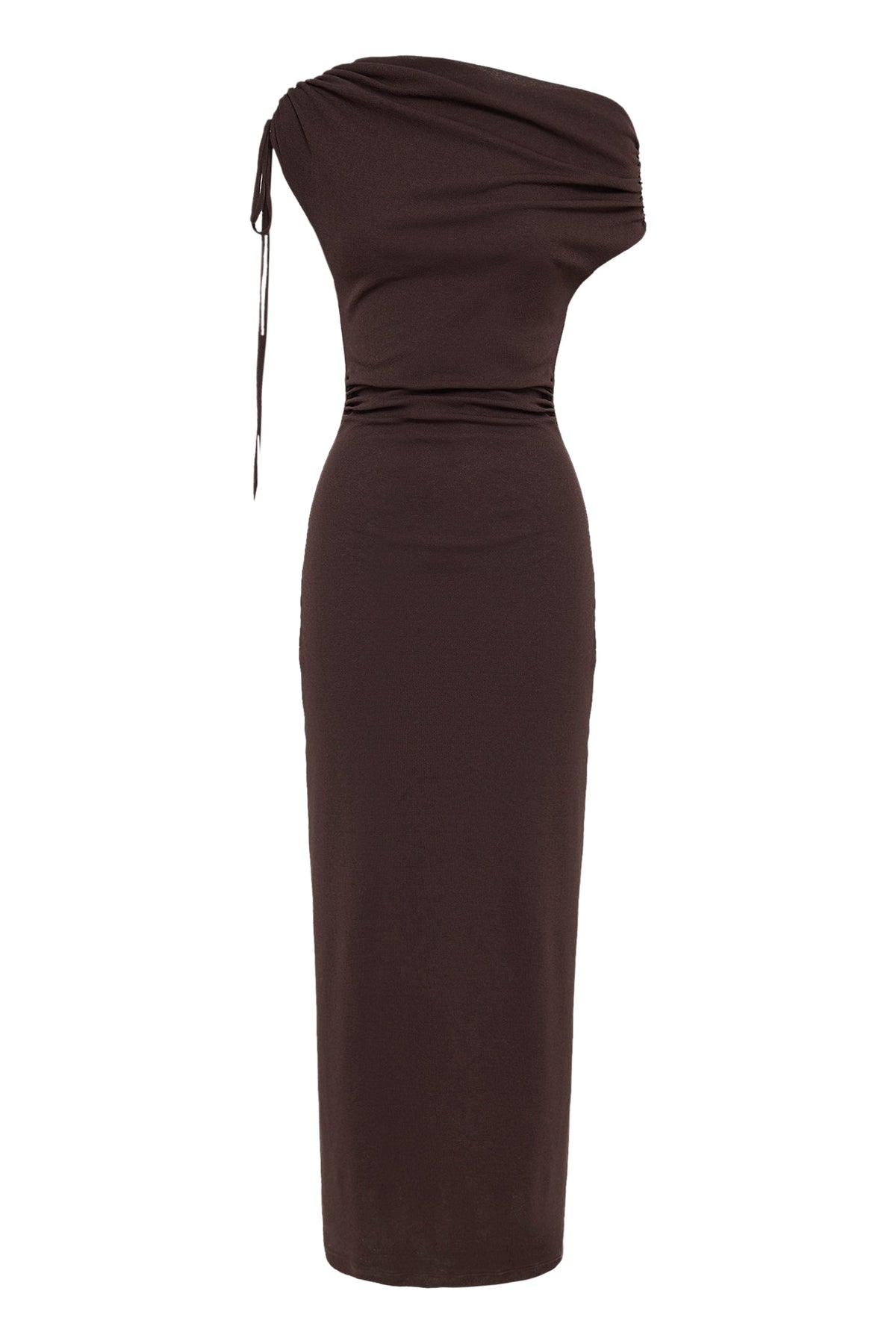 Lani Mesh Maxi Dress Chocolate 