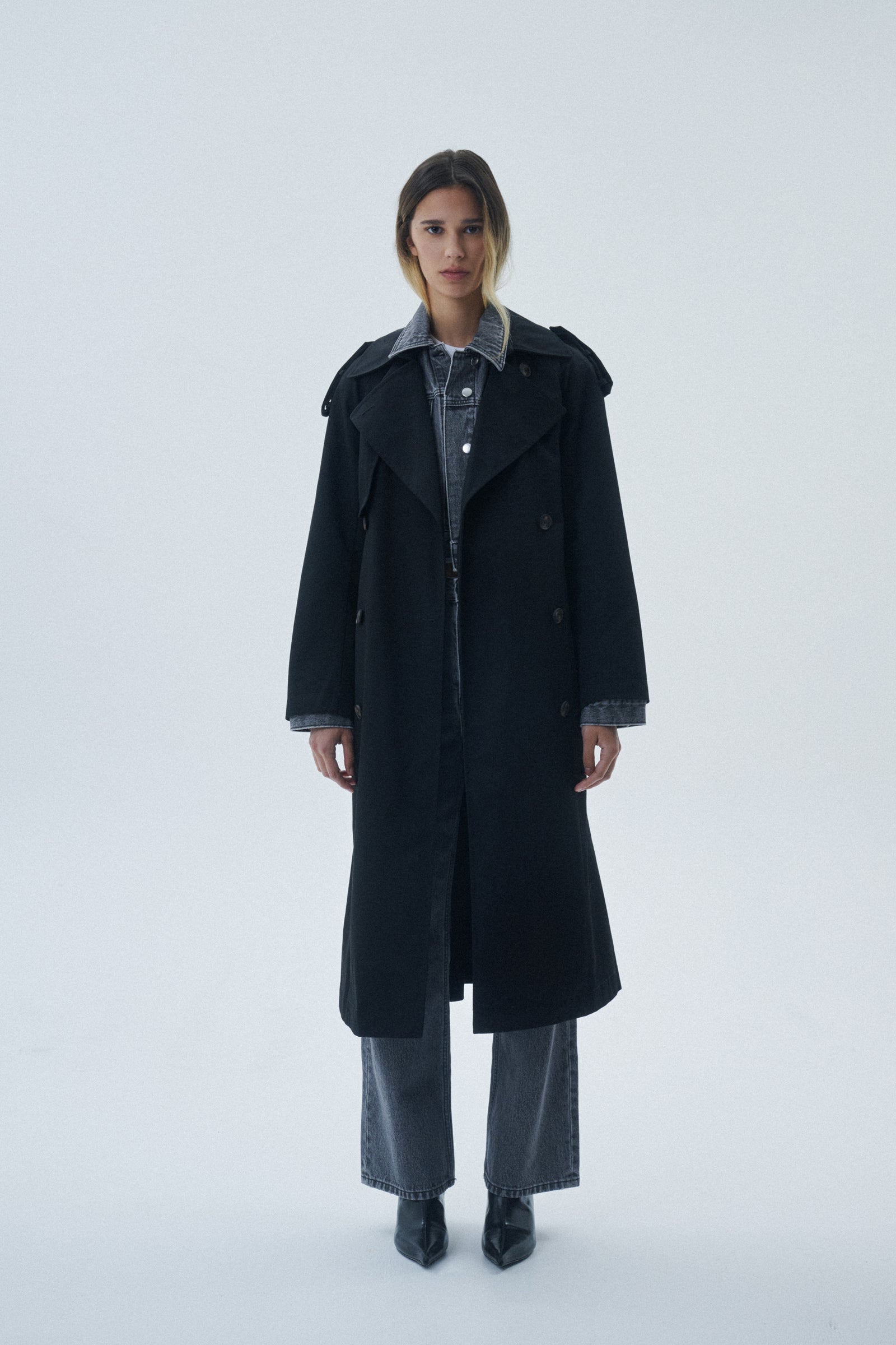 Kaiya Trench Black 