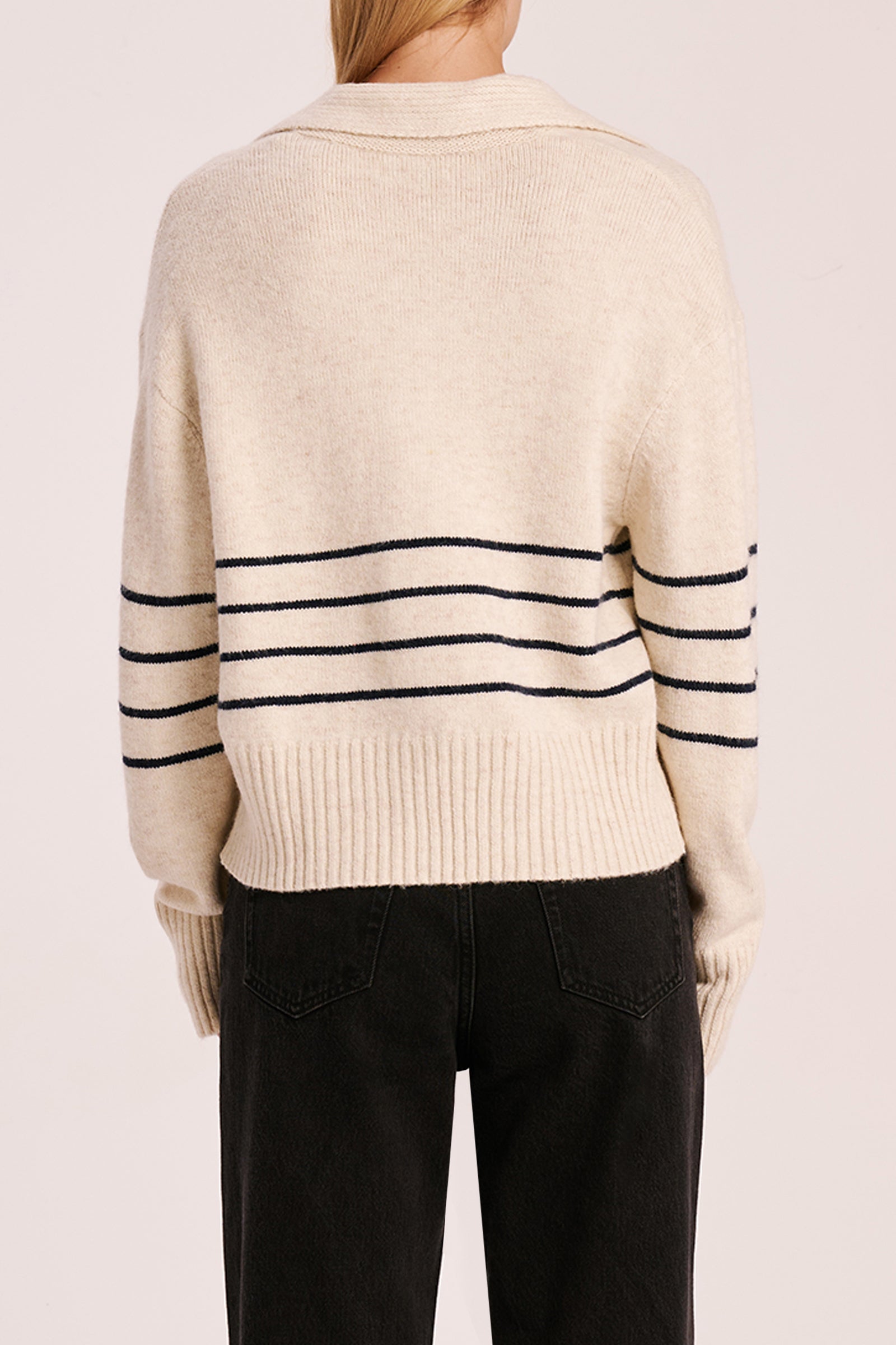 Logan Rugby Knit Cloud Stripe 