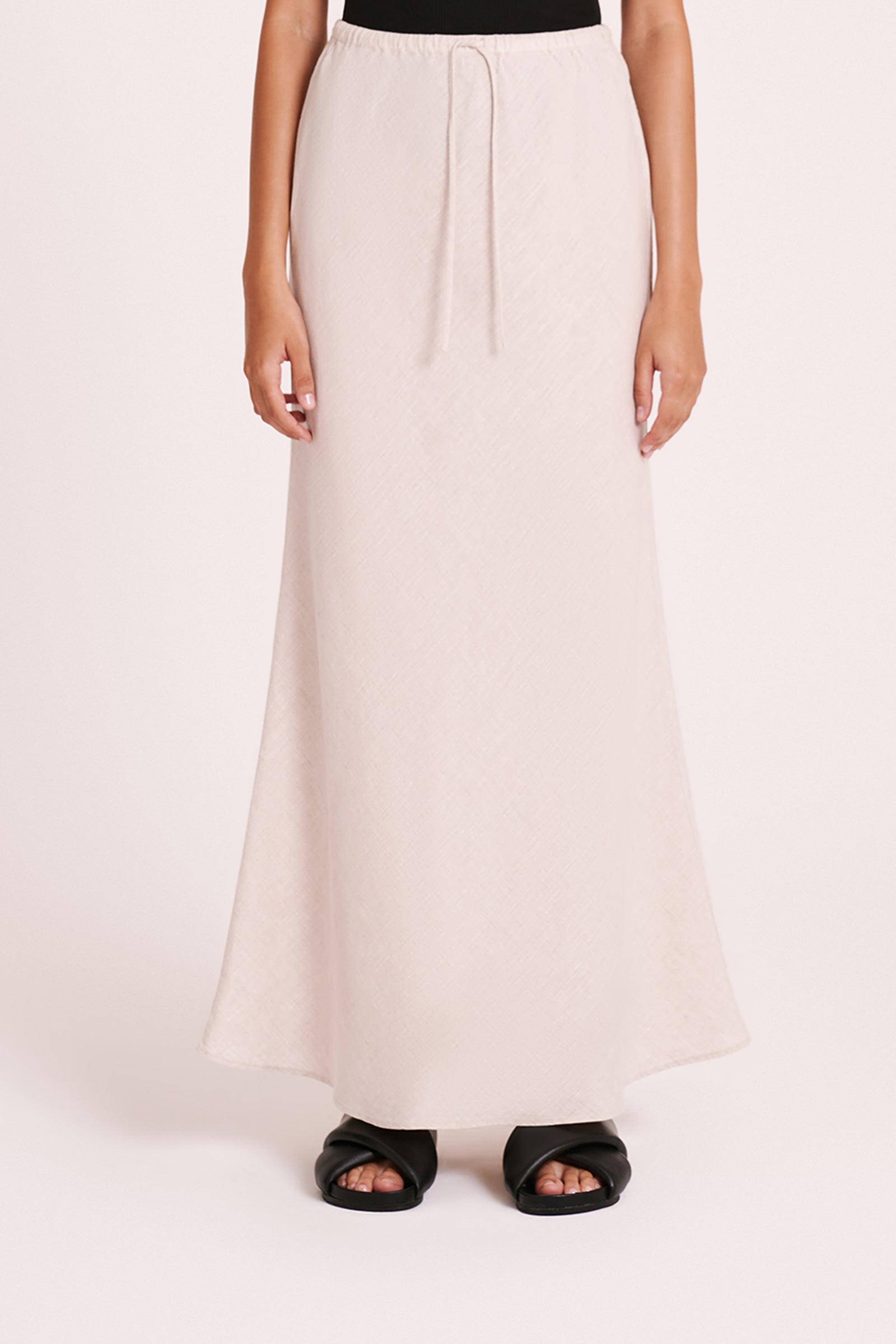Amani Linen Skirt Natural 