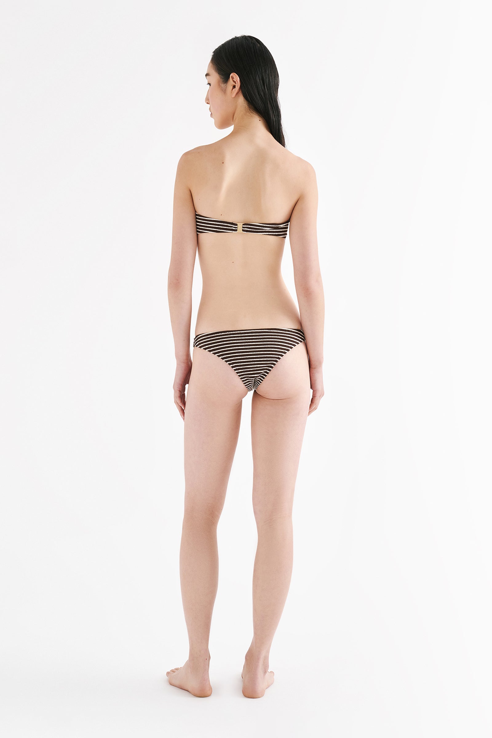 Stripe Crinkle Cheeky Brief Stripe 