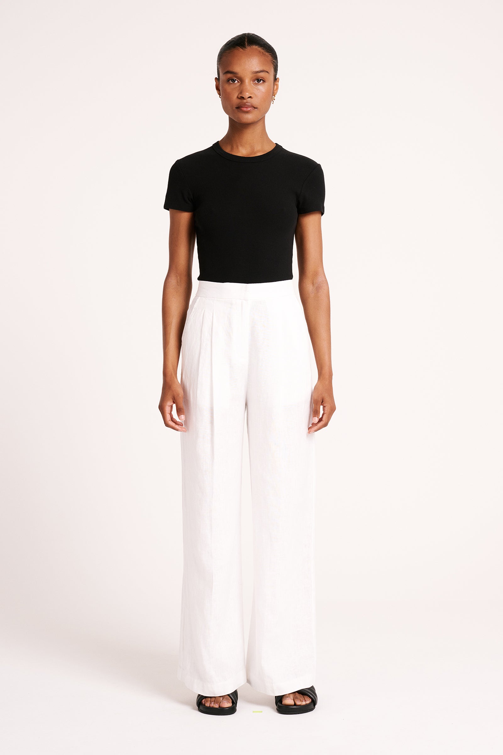 Thilda Linen Pant White 