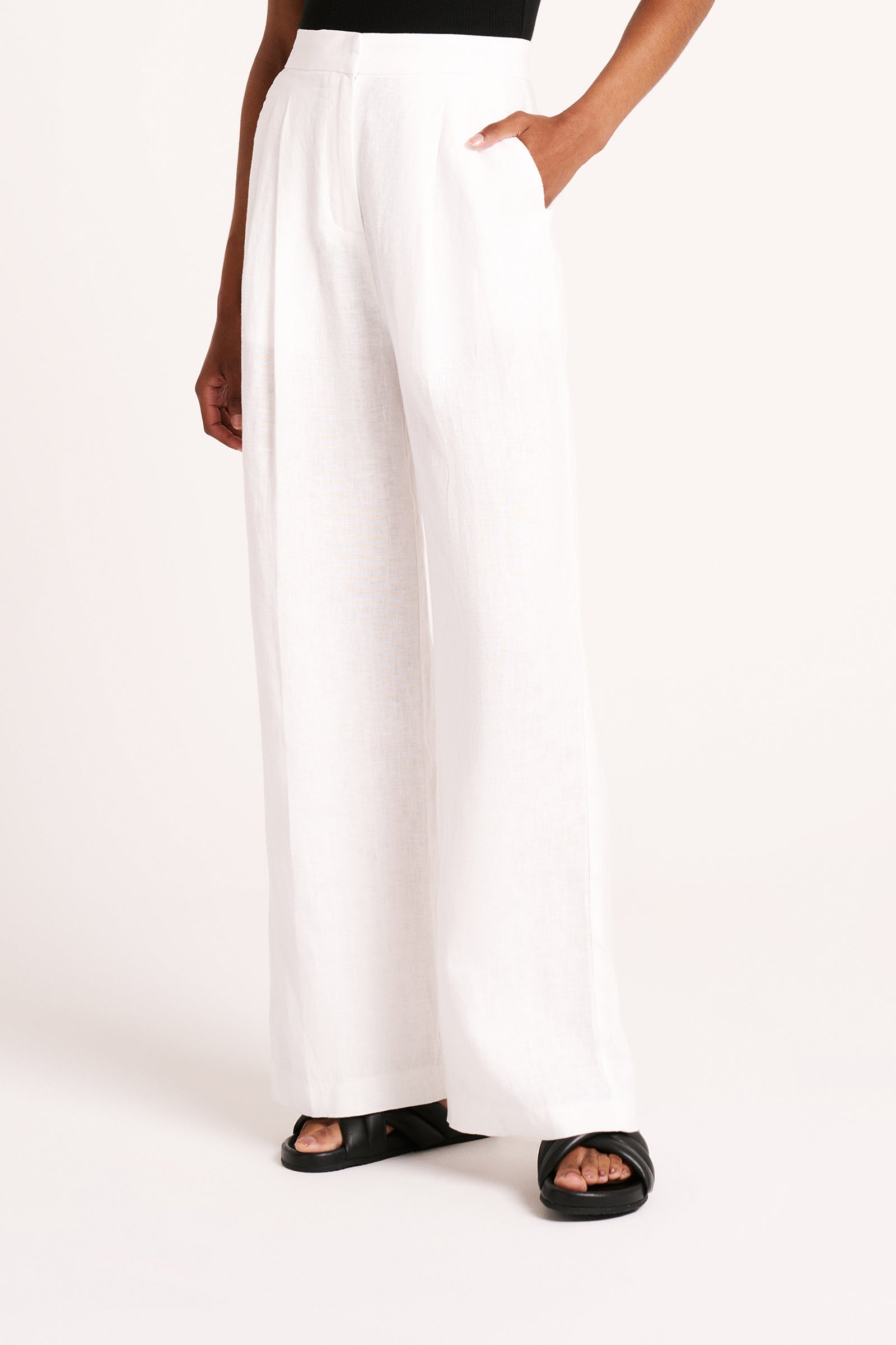 Thilda Linen Pant White 
