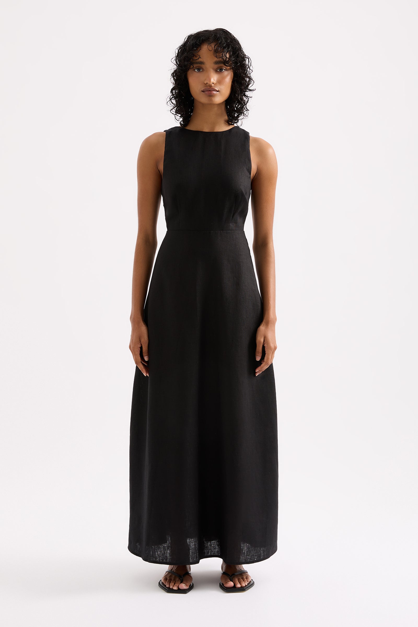 Shop Gael Linen Maxi Dress | Nude Lucy USA Shop Gael Linen Maxi Dress | Nude Lucy USA