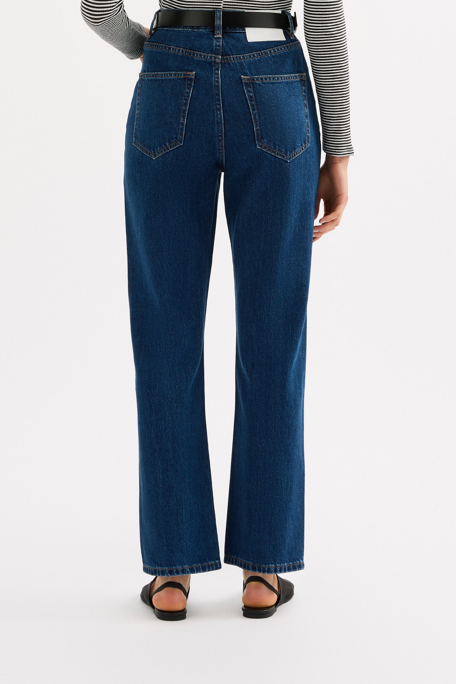 Organic Straight Leg Jean Force Blue 