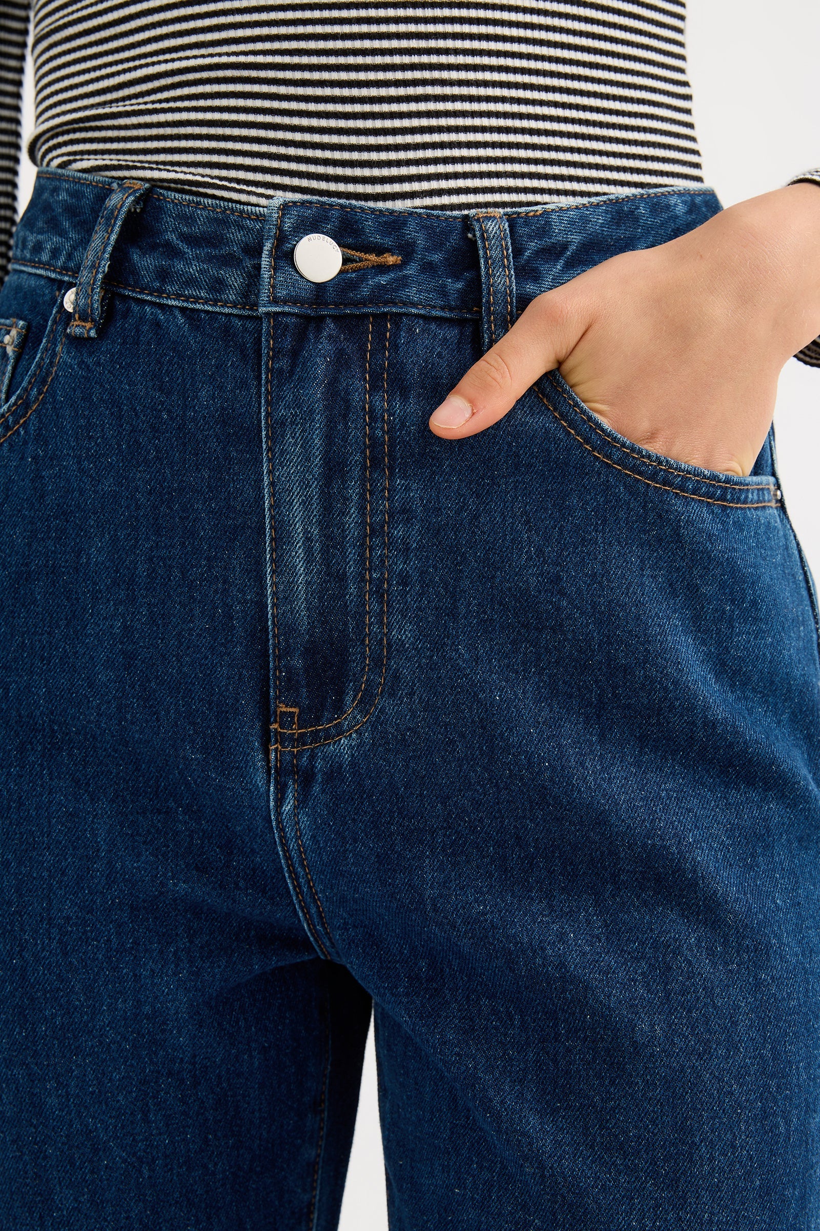 Organic Straight Leg Jean Force Blue 