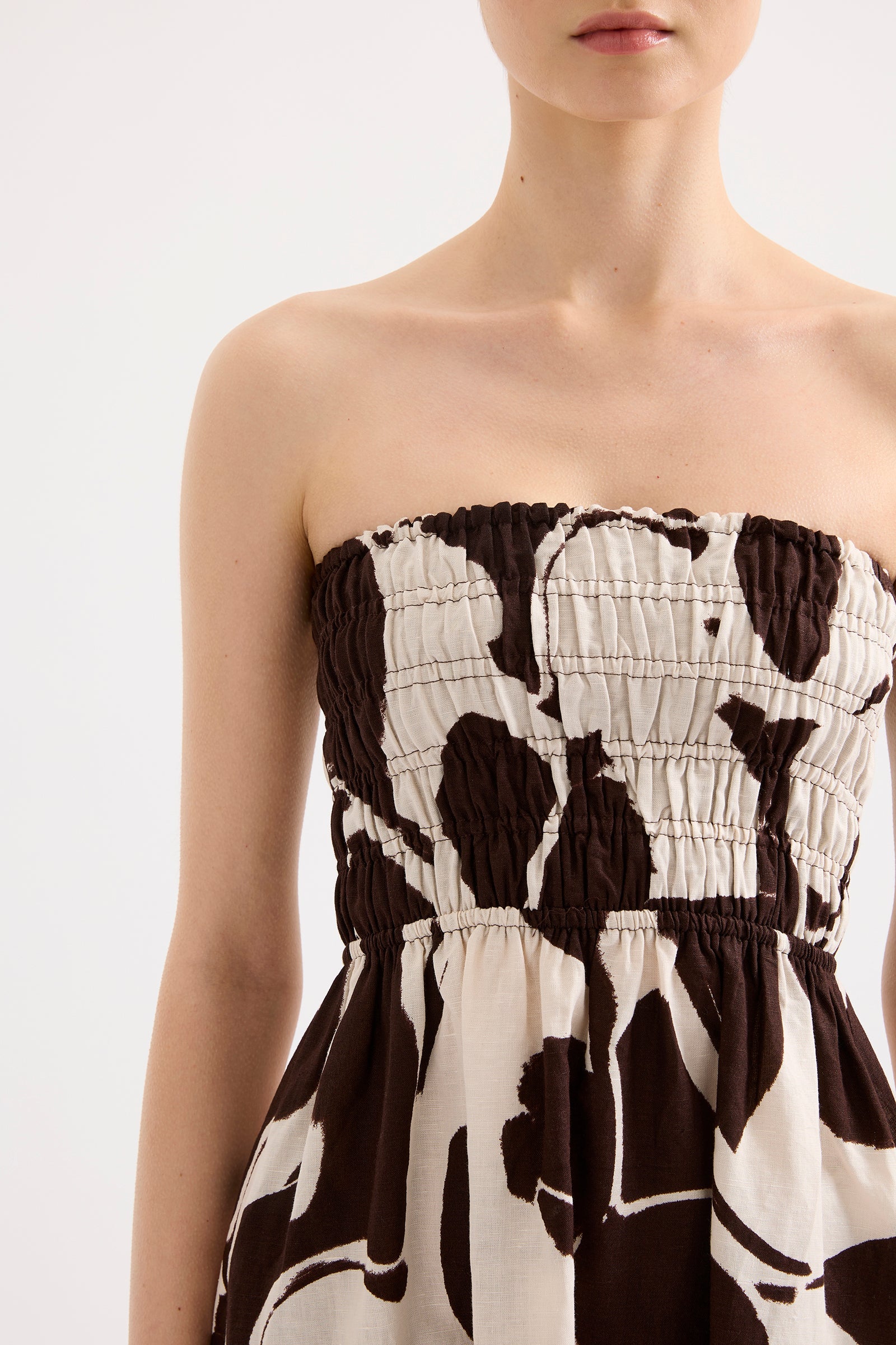 Ombra Shirred Maxi Dress Ombra 