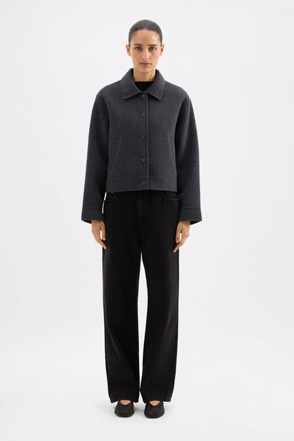 Jayden Wool Jacket Charcoal 