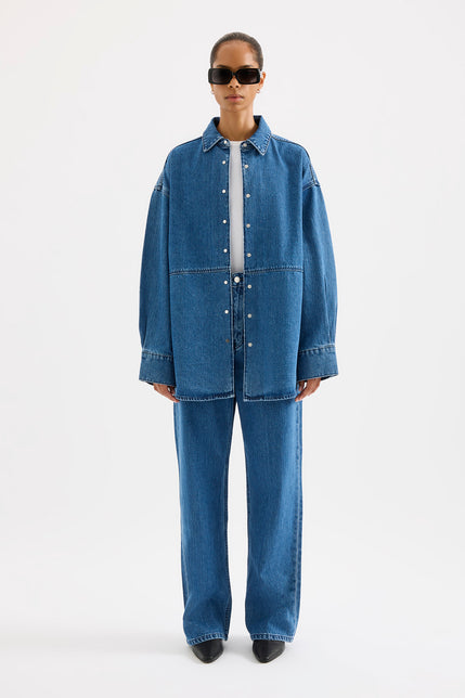 Otis Organic Denim Jacket Fresh Blue 