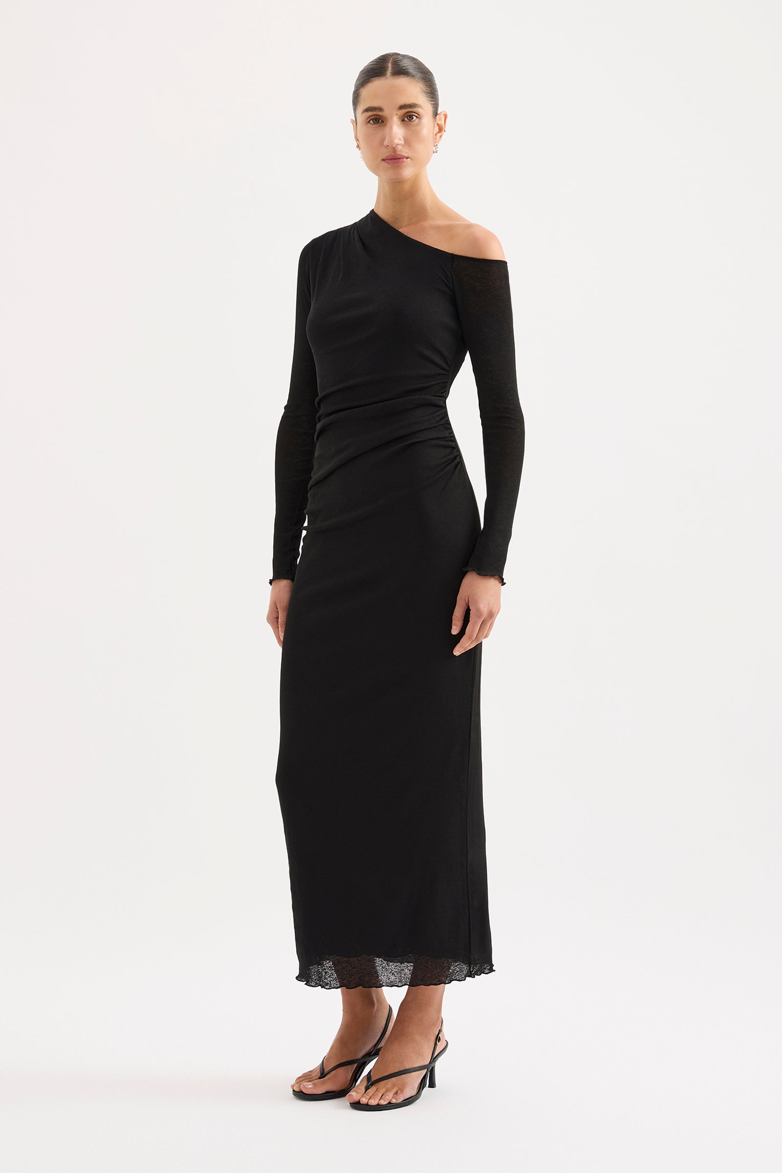 Orelia Ls Maxi Dress Black 