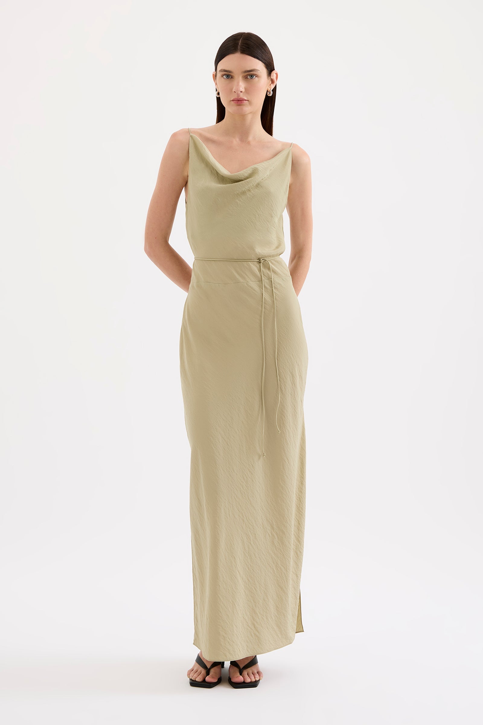 Elio Maxi Dress Olive 