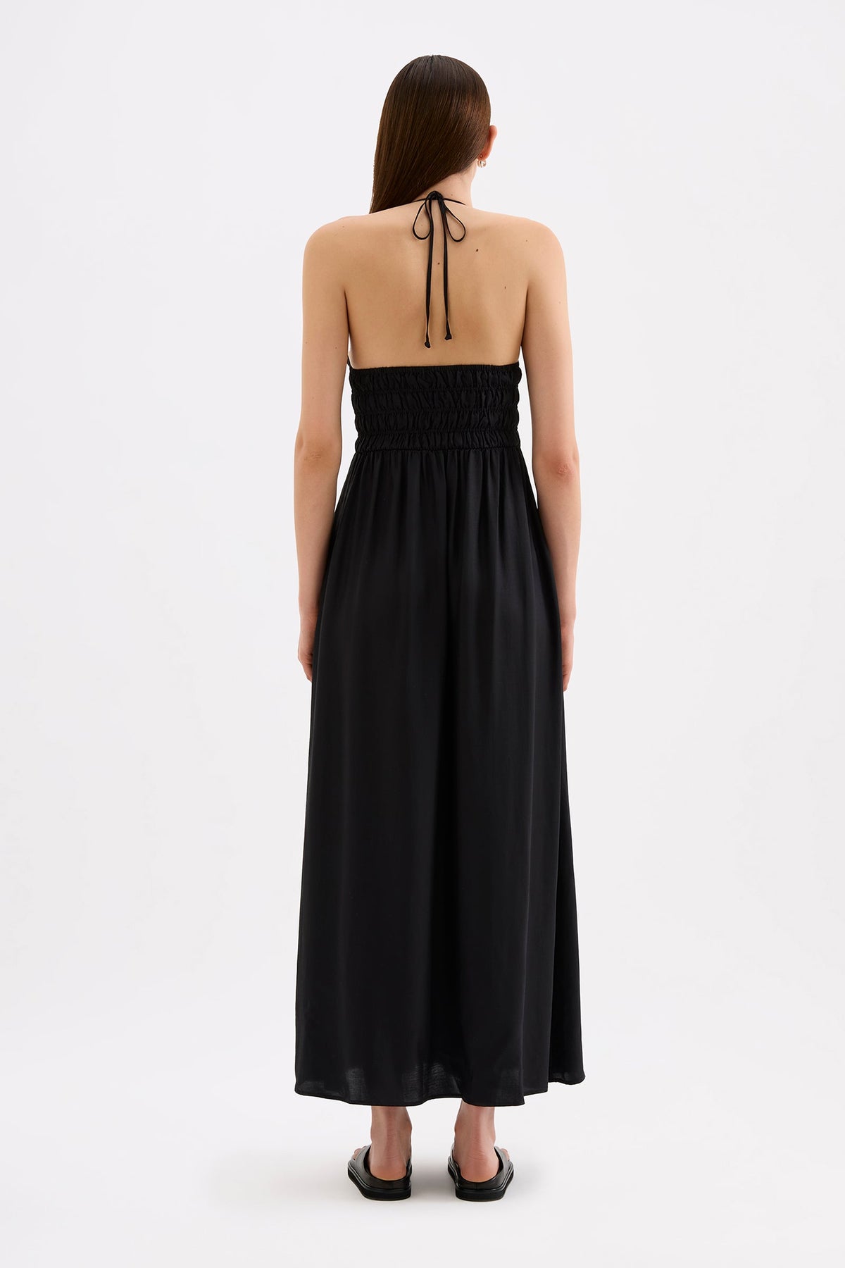Mira Tencel Maxi Dress Black 