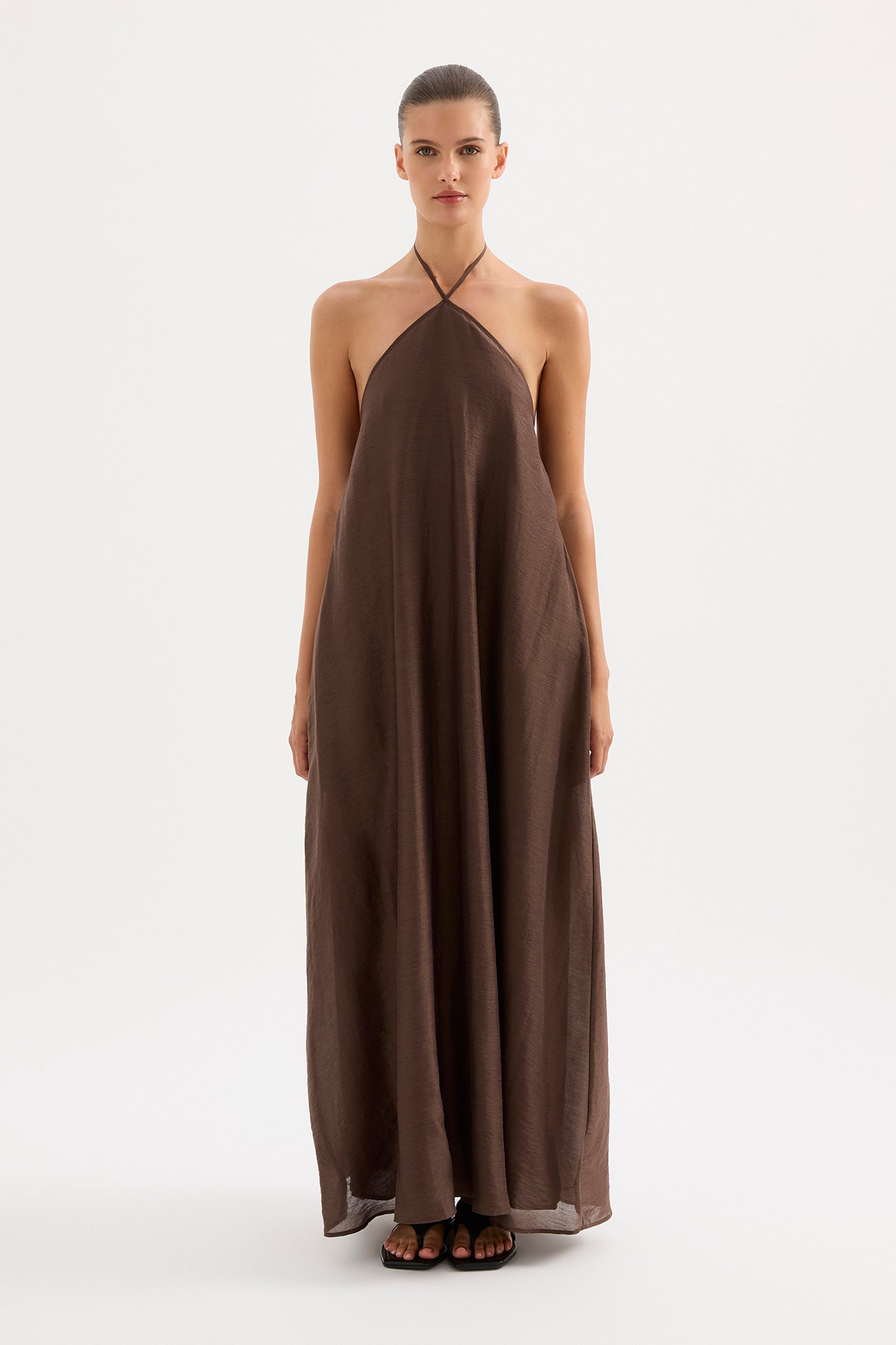 nude lucy brown maxi dress Shop Rylee Maxi Dress in Cedar