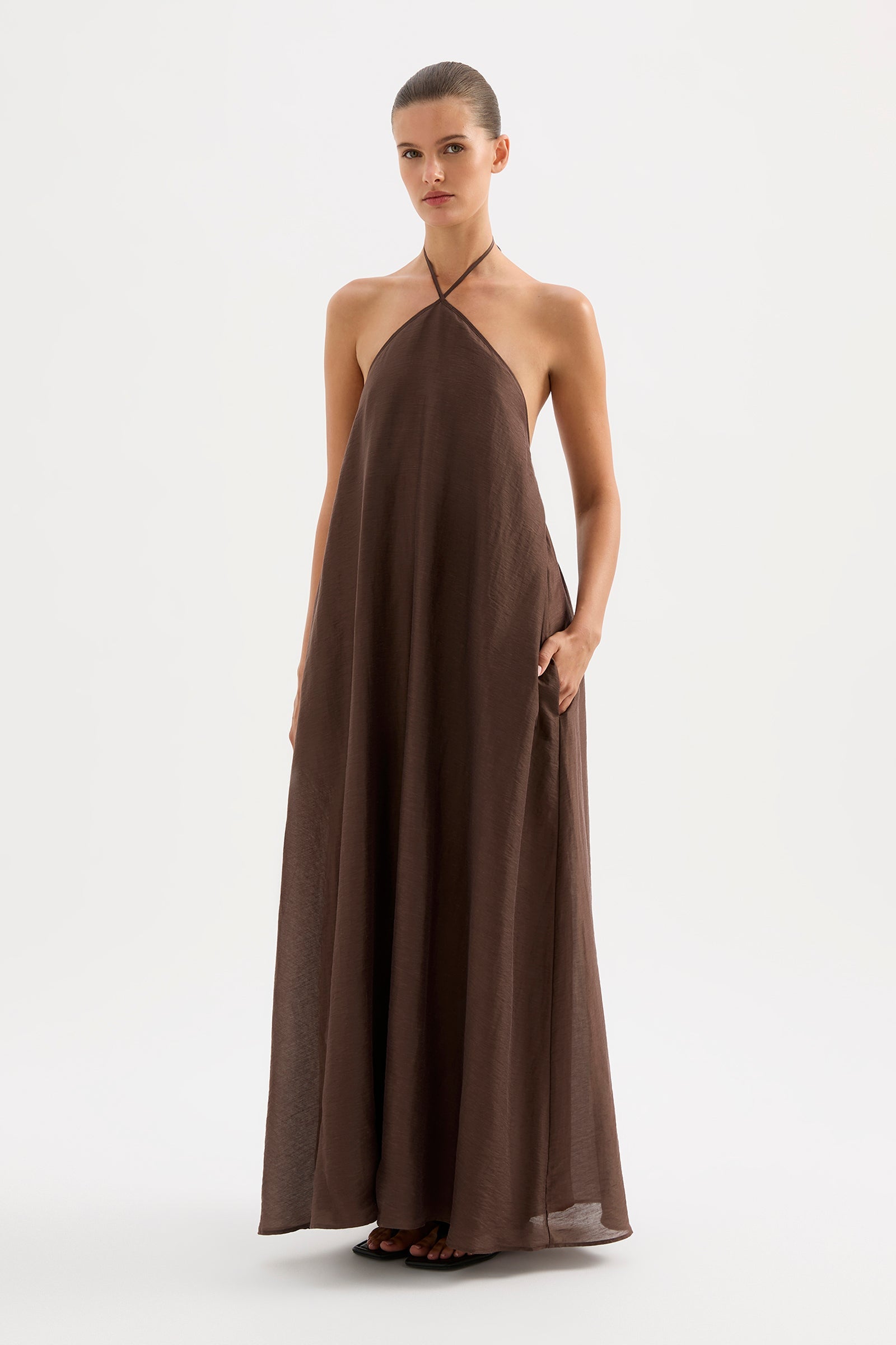 Margot Maxi Dress Chocolate 