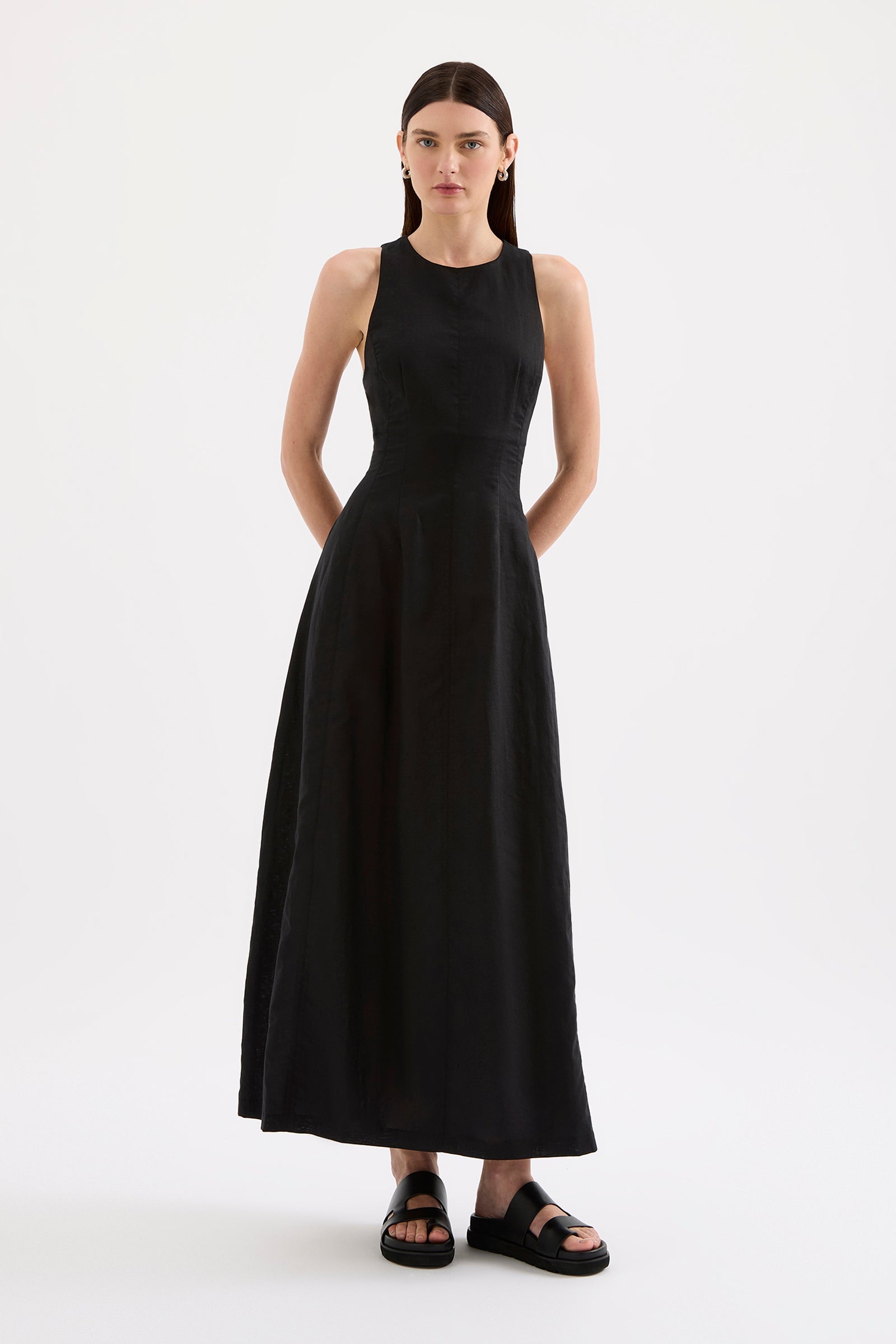 Nix Midi Dress Black 