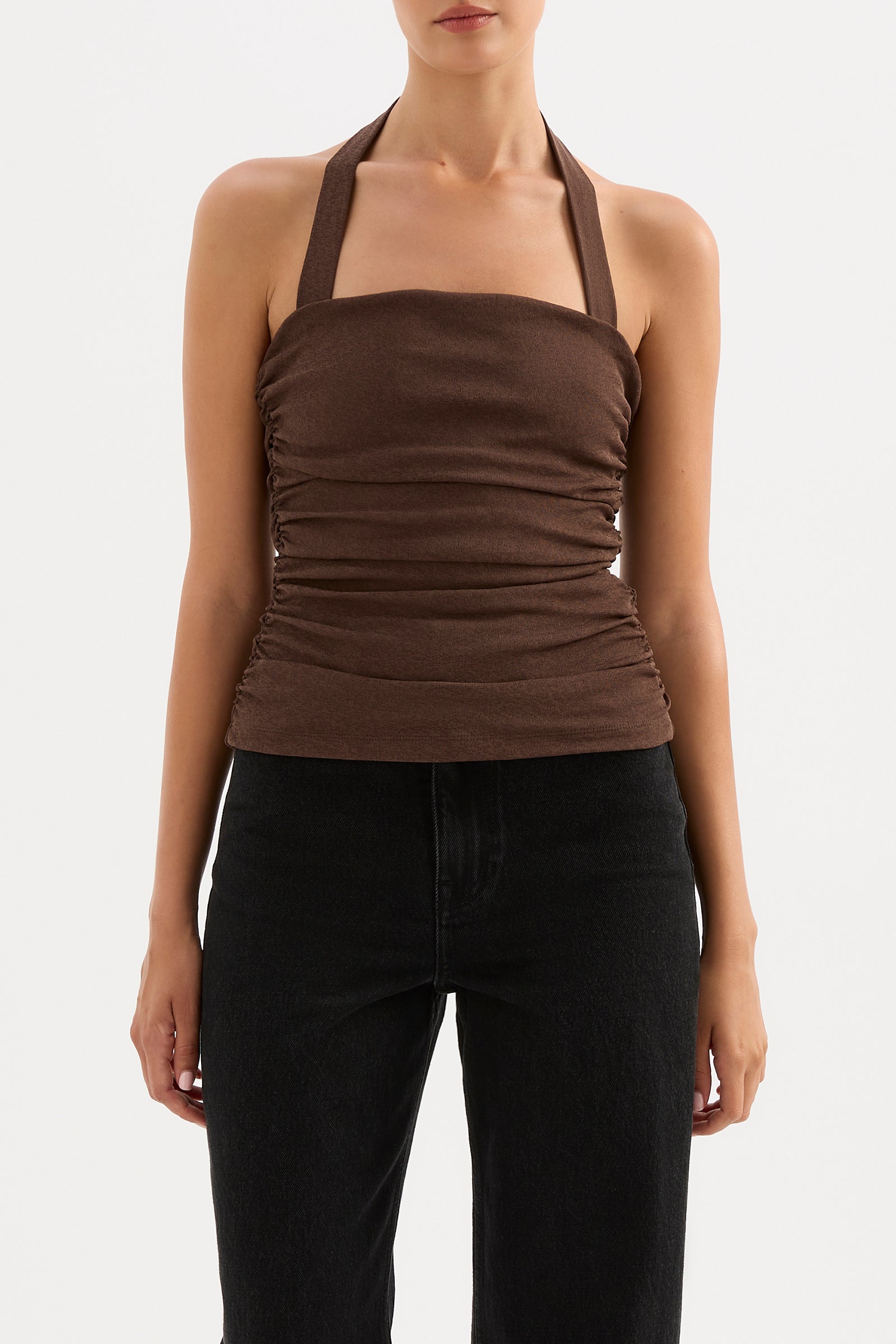 Hermione Mesh Top Chocolate 