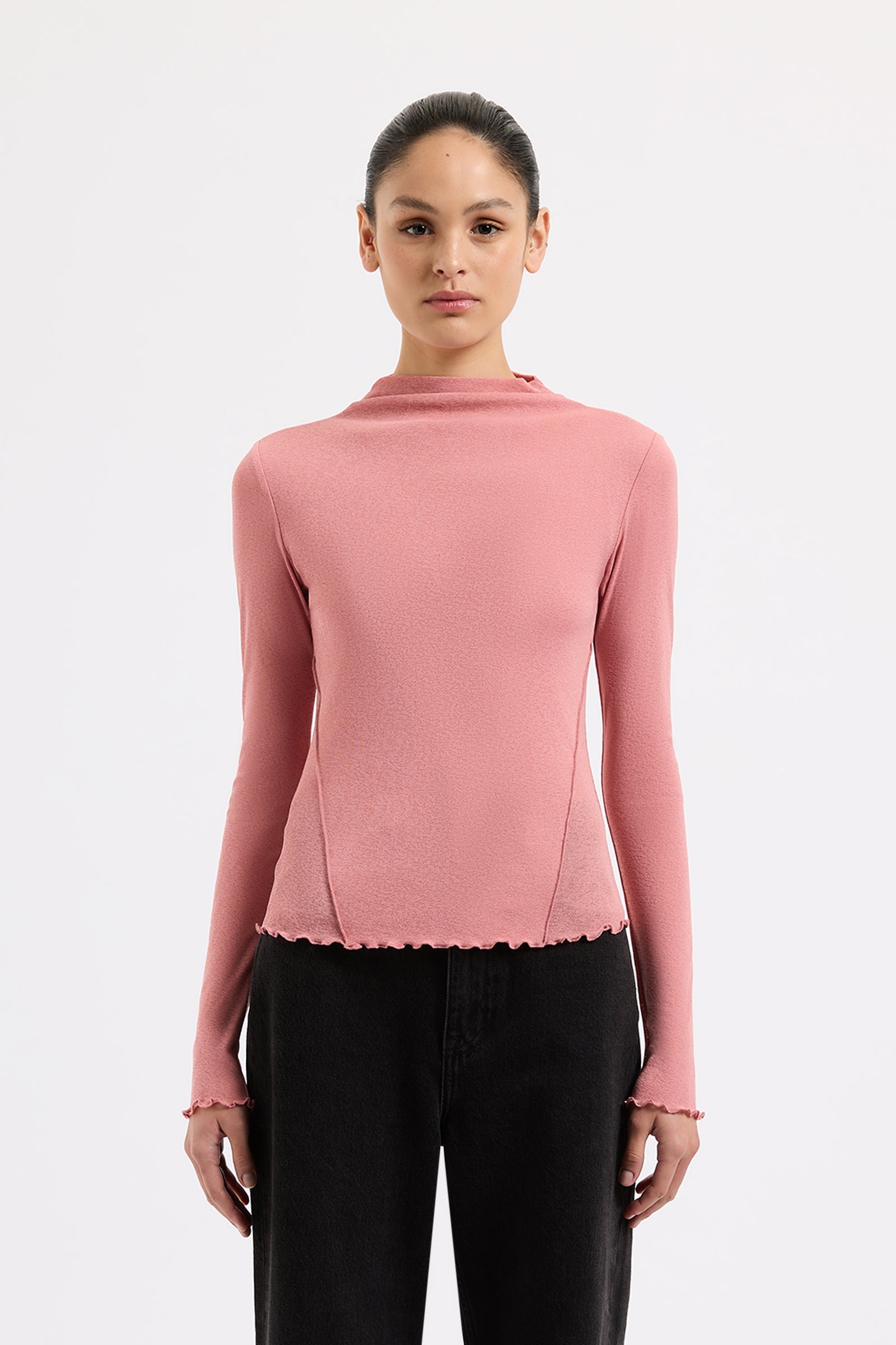 Ls- nude 04 Shop Alton Mesh Ls Top | Nude Lucy USA