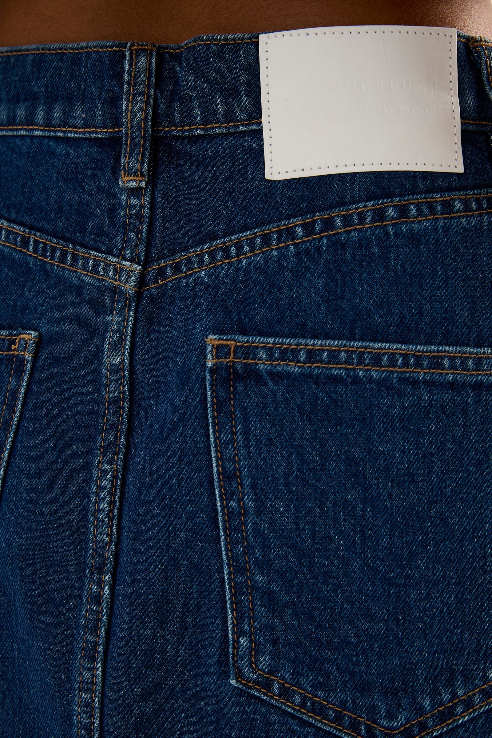 Sia Denim Mini Skirt Force Blue 