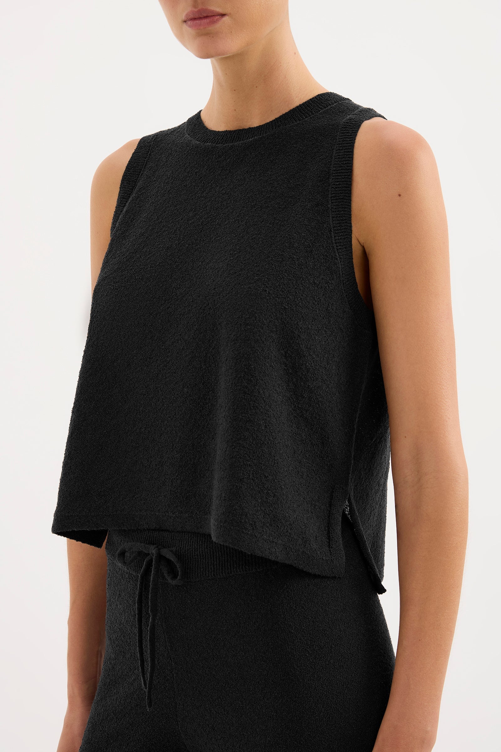 Zosia Knit Tank Black 