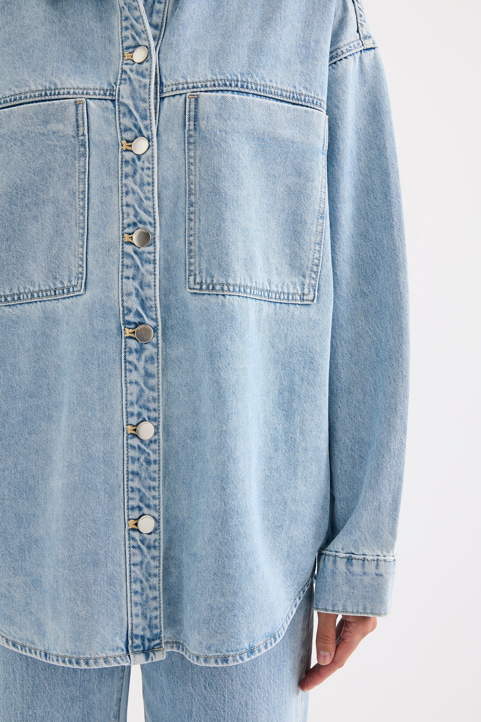 Sheeba Denim Overshirt Sky Blue 