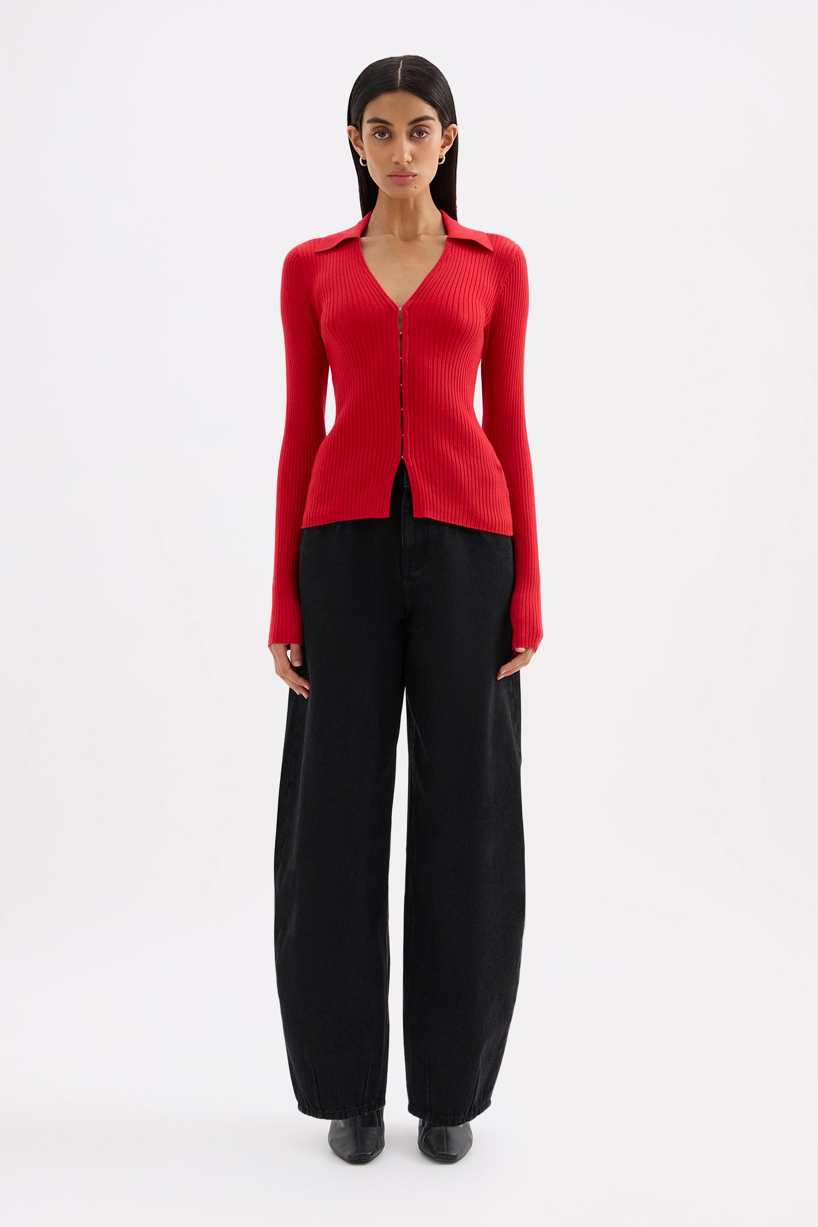 Odette Knit Top Vermillion 