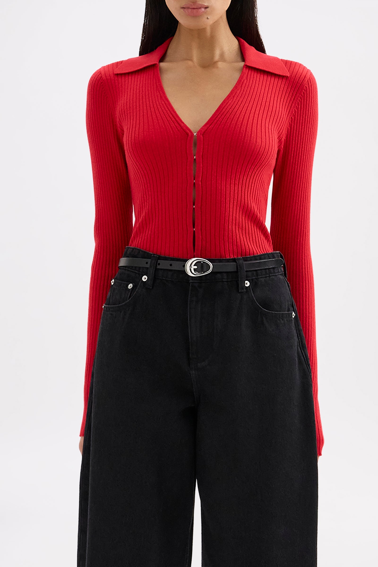 Odette Knit Top Vermillion 