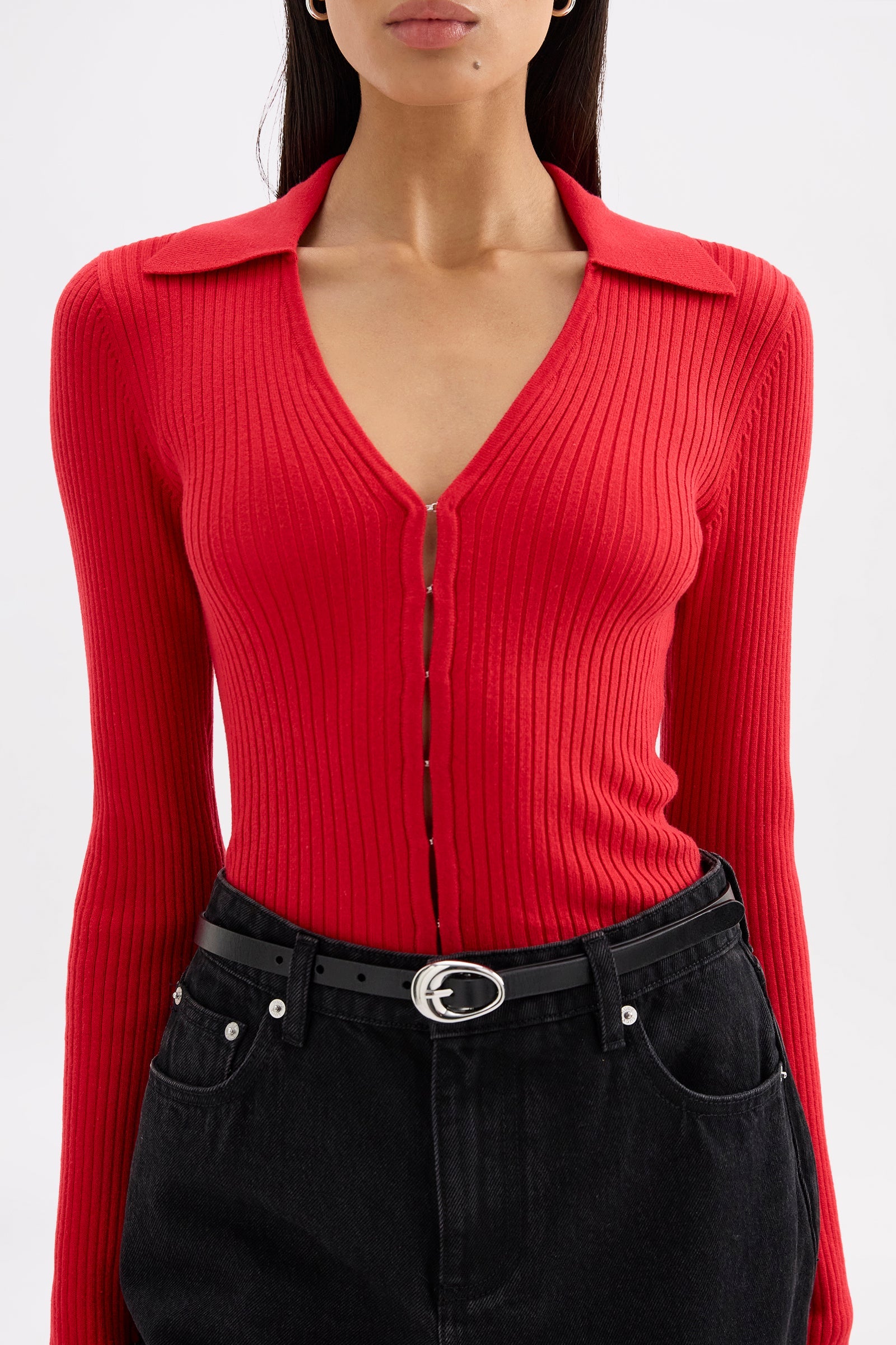 Odette Knit Top Vermillion 