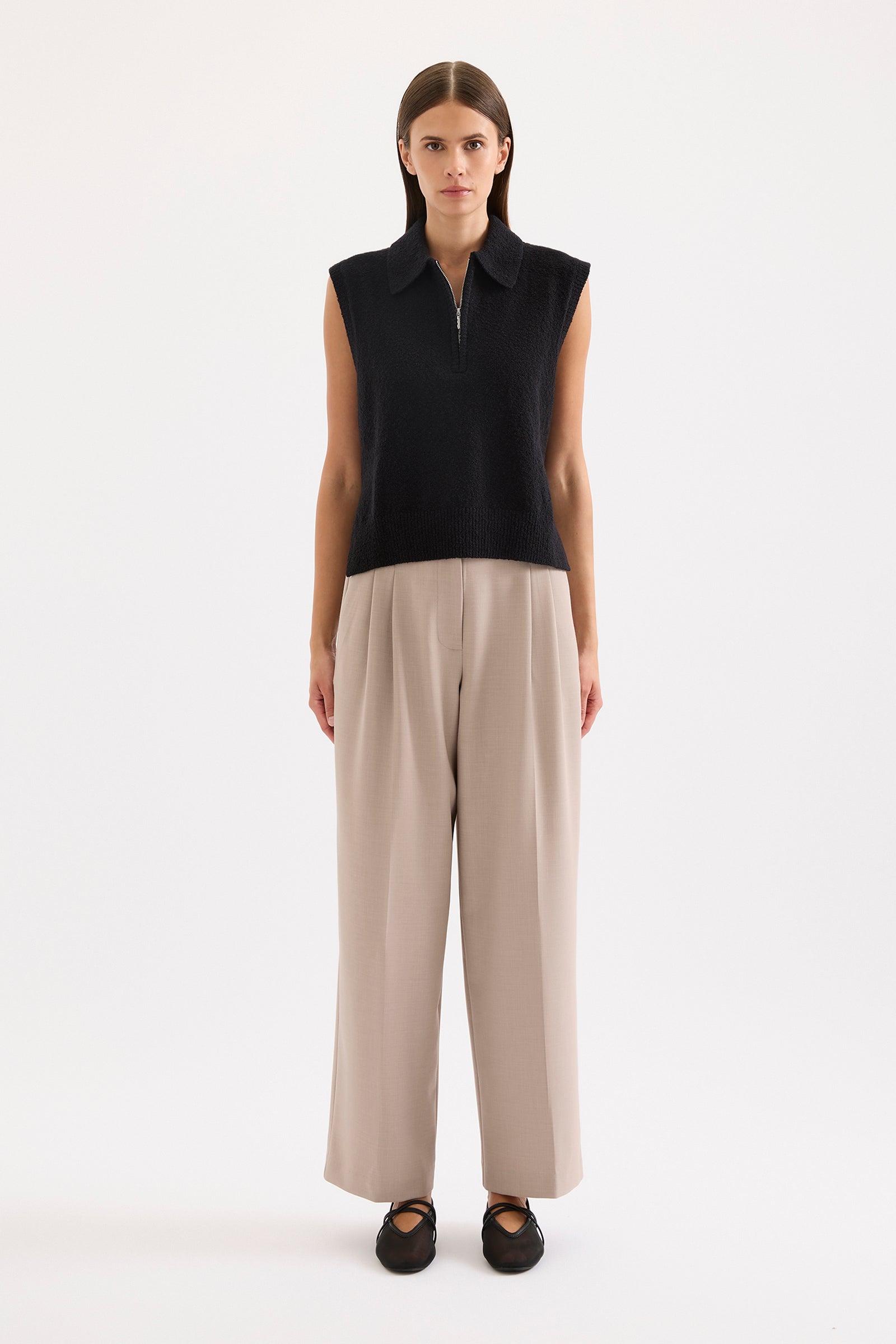 Ordell Knit Vest Black 