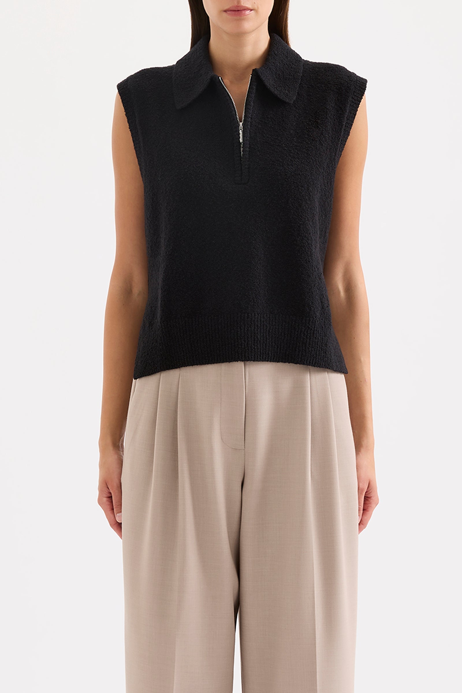 Ordell Knit Vest Black 