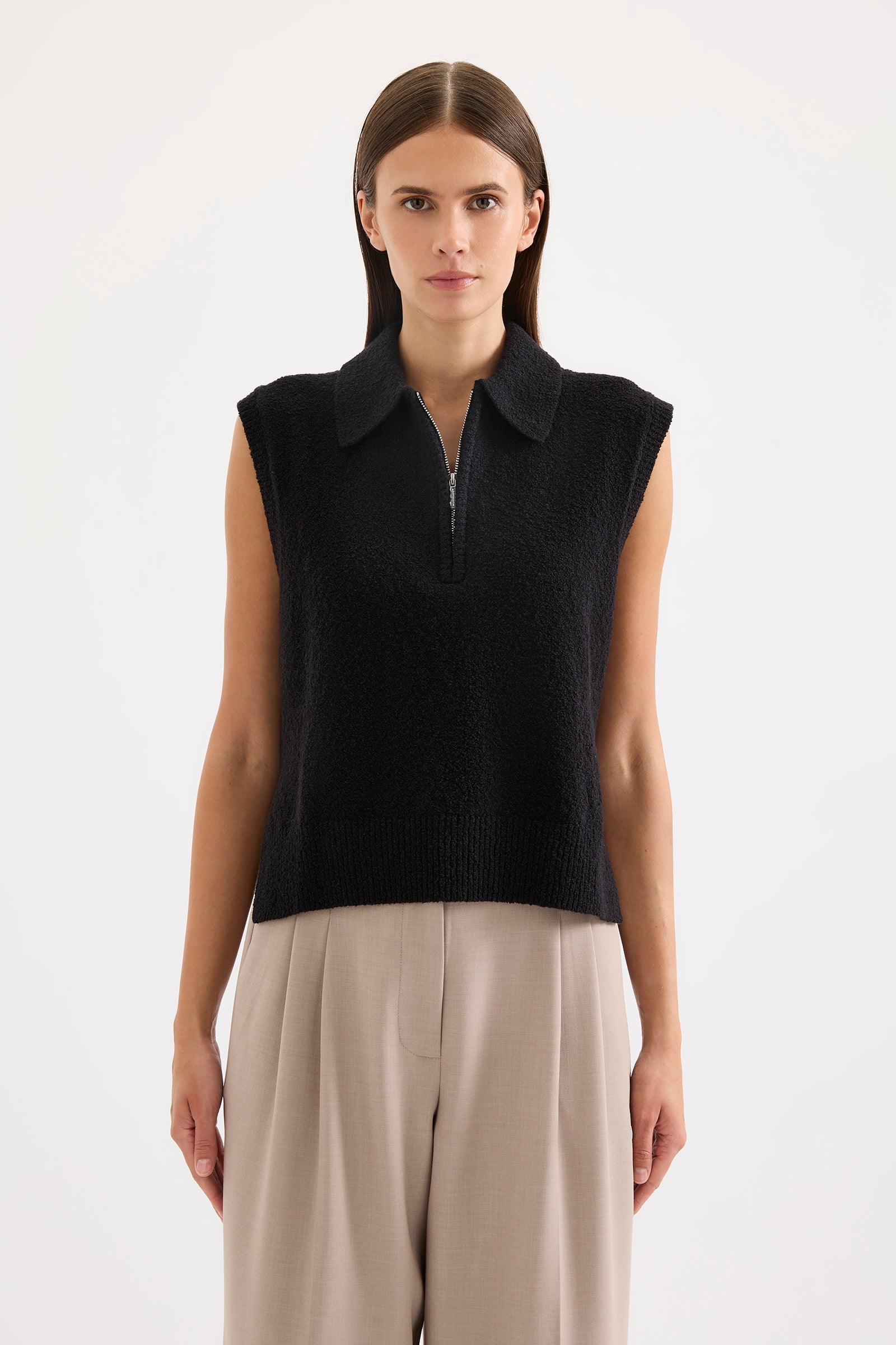 Ordell Knit Vest Black 